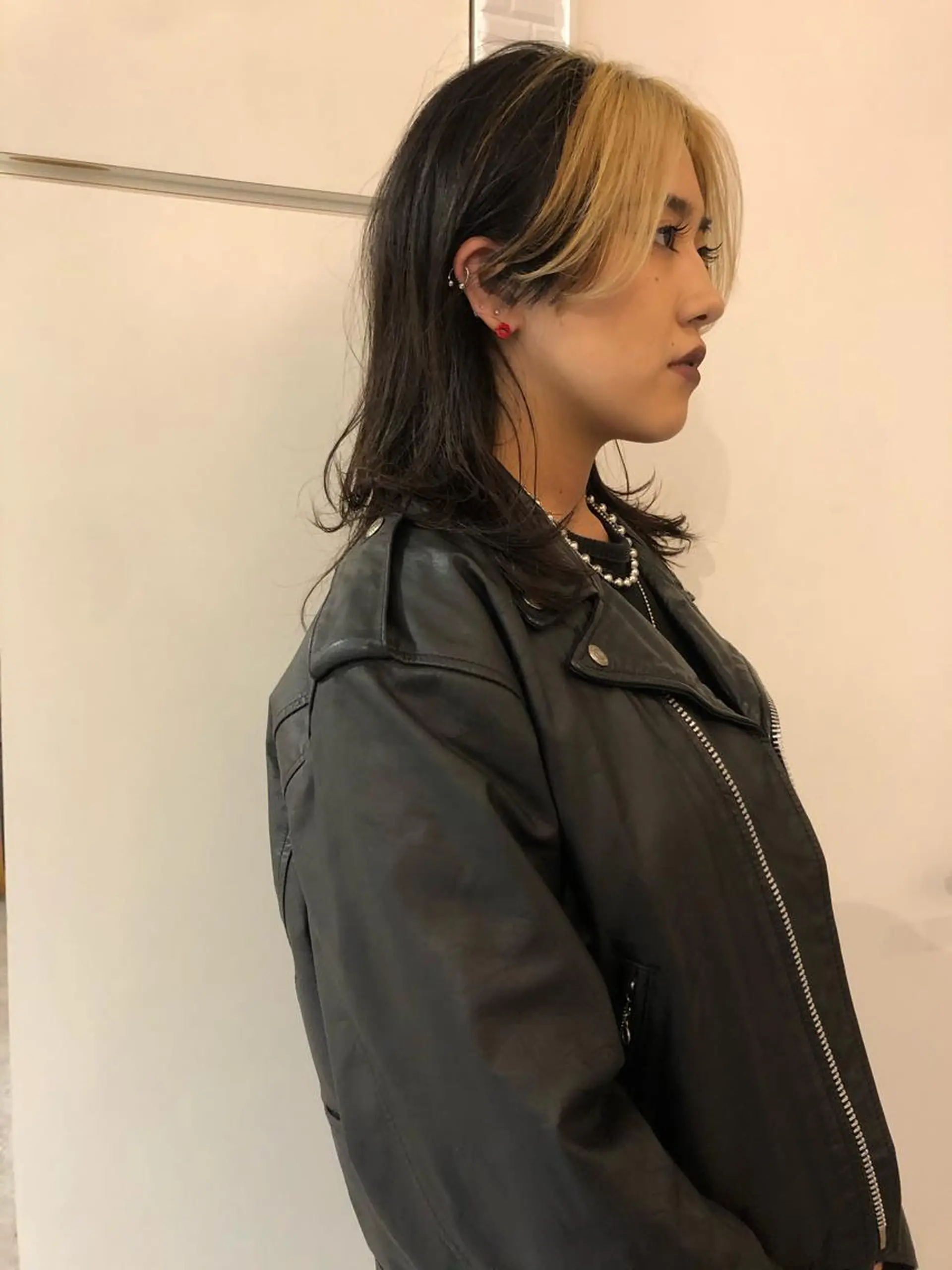 ミディアム ウルフカット 🌈圧倒的デザイン パーマ　関和希のヘアスタイル