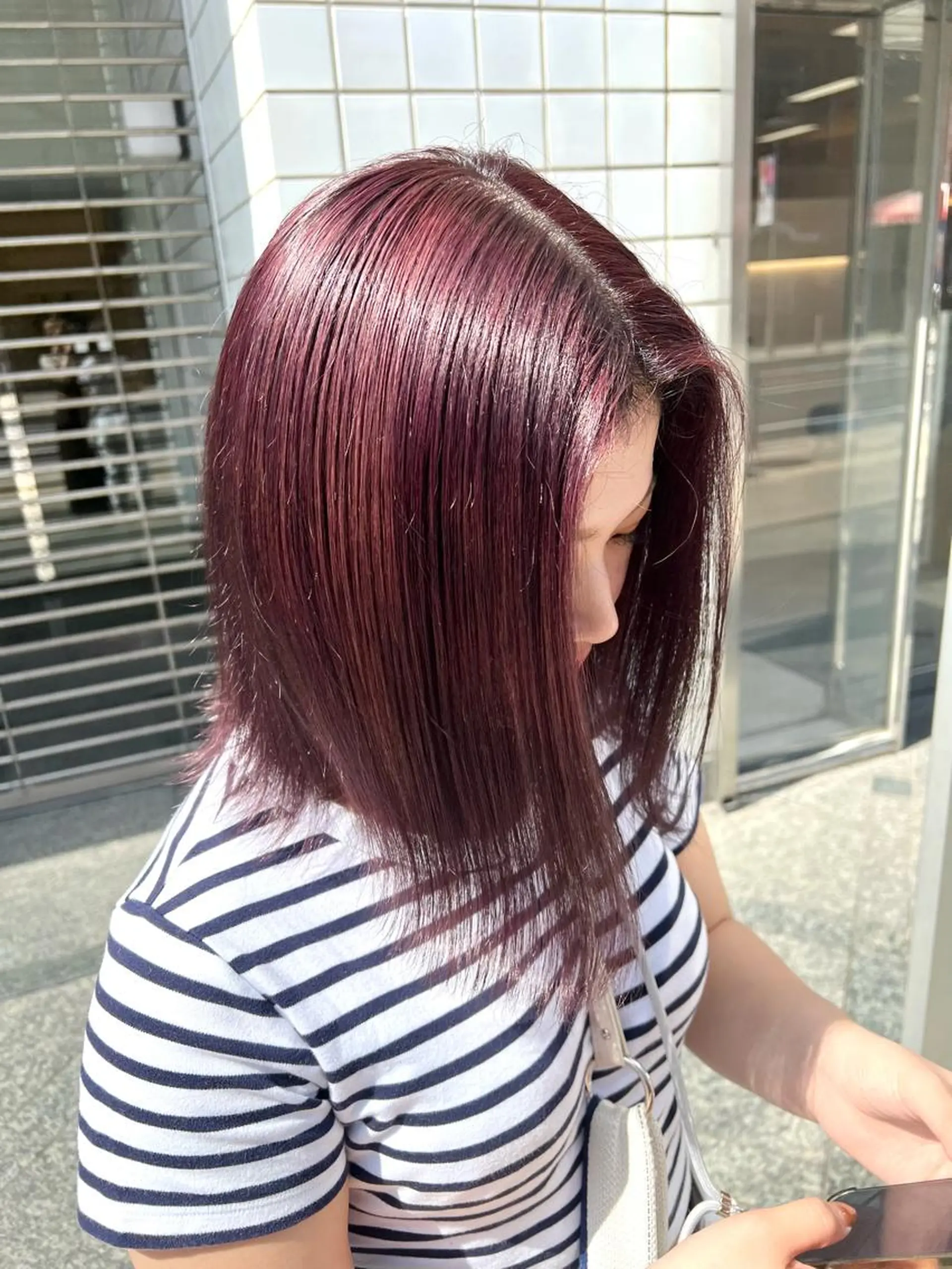 セミロング カラー ブリーチ ブリーチなしカラー ピンクカラー 髪質改善 トリートメント ParveMix /  相馬 さくらのヘアスタイル