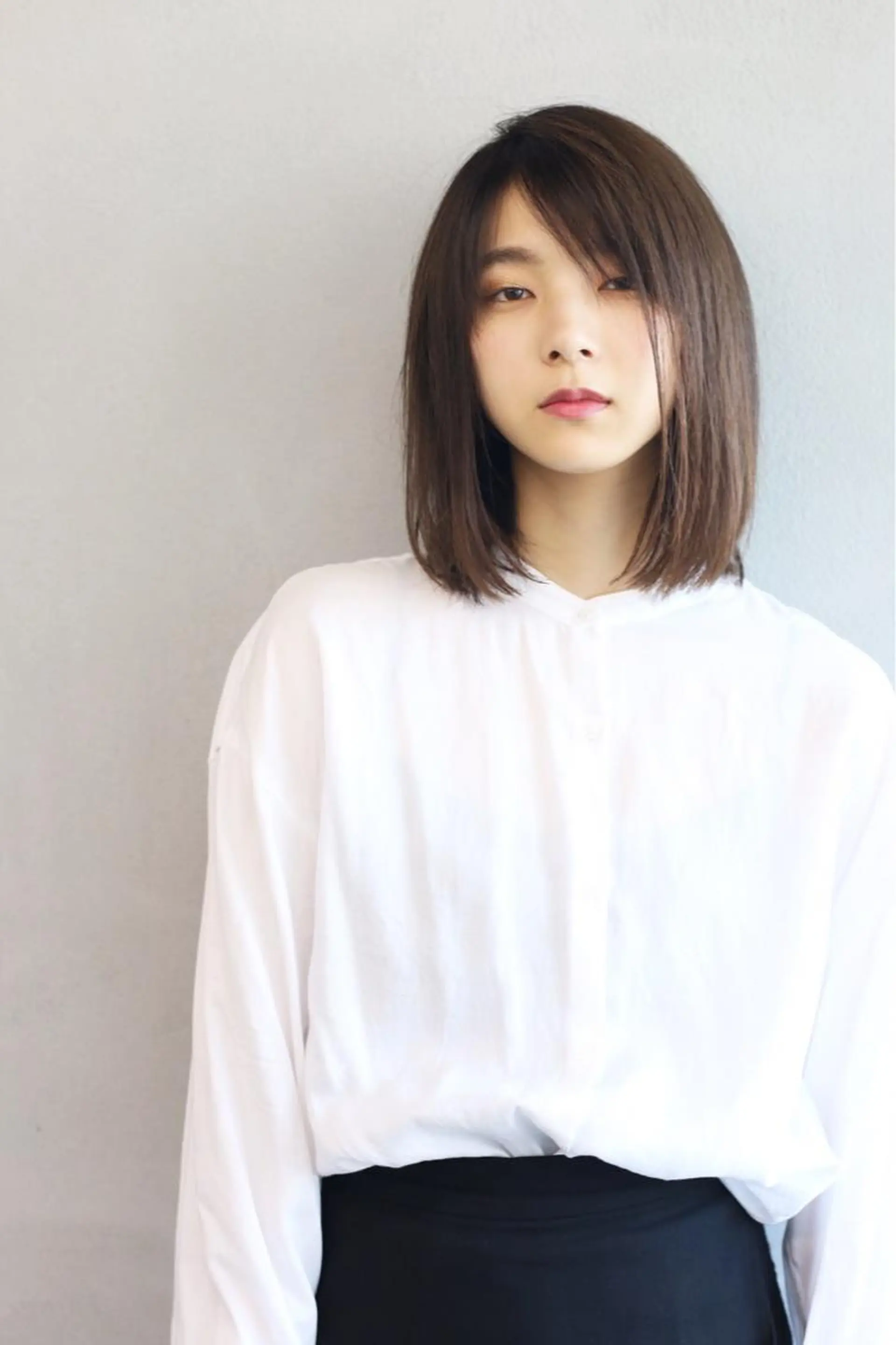 ミディアム カラー ボブ ショート/ボブ/ 白髪染め/メンズ葛西のヘアスタイル