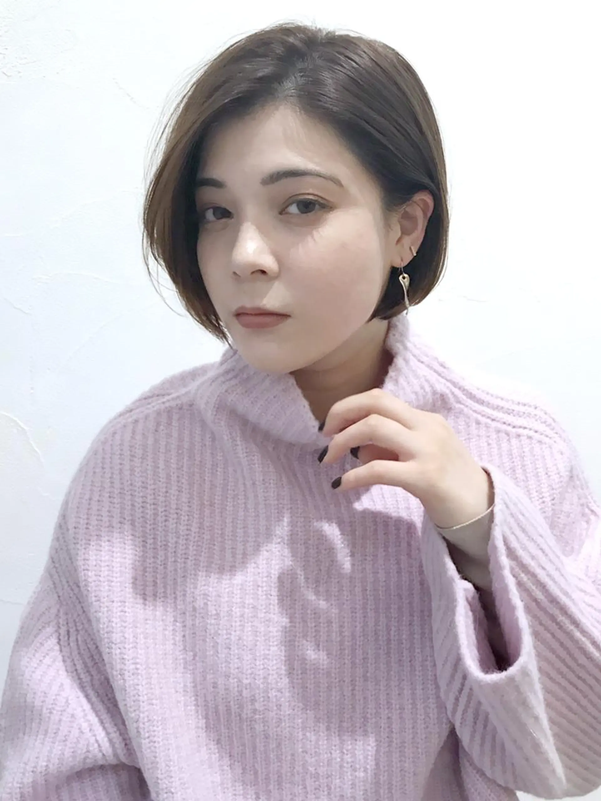 ショート カラー パーマ ヘアアレンジ ボブレイヤー ボブ レイヤーカット ストレートパーマ ITbyALBUM 中野店のヘアスタイル