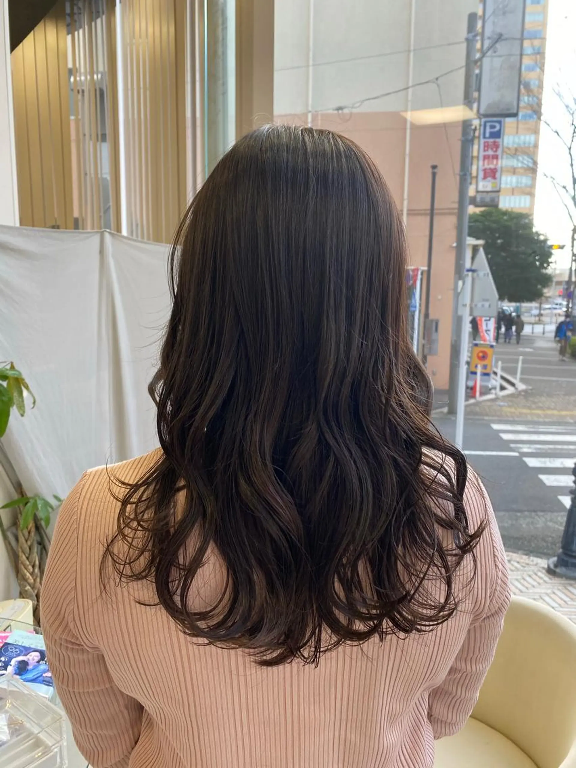 セミロング カラー ヘアカラー トリートメント ‎‪🩰 艶髪美髪 shiori🫧のヘアスタイル