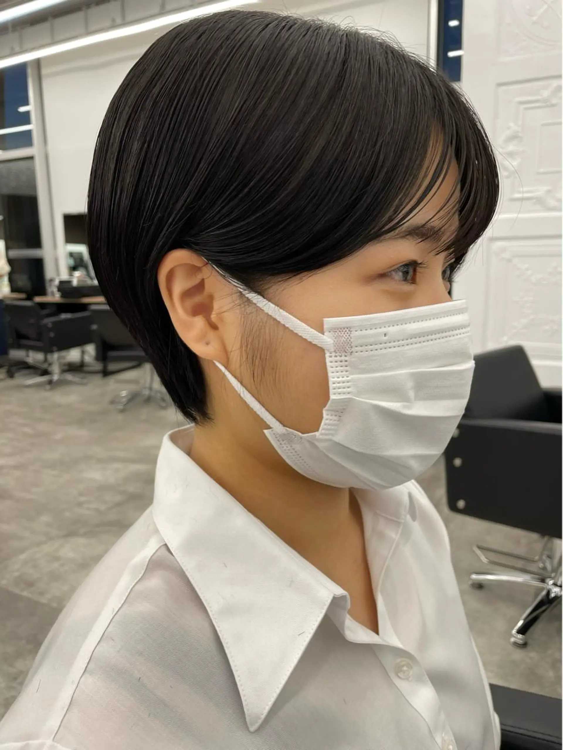 ショート ショートヘア レイヤー/ショート透 明感カラー/西田祐賀のヘアスタイル