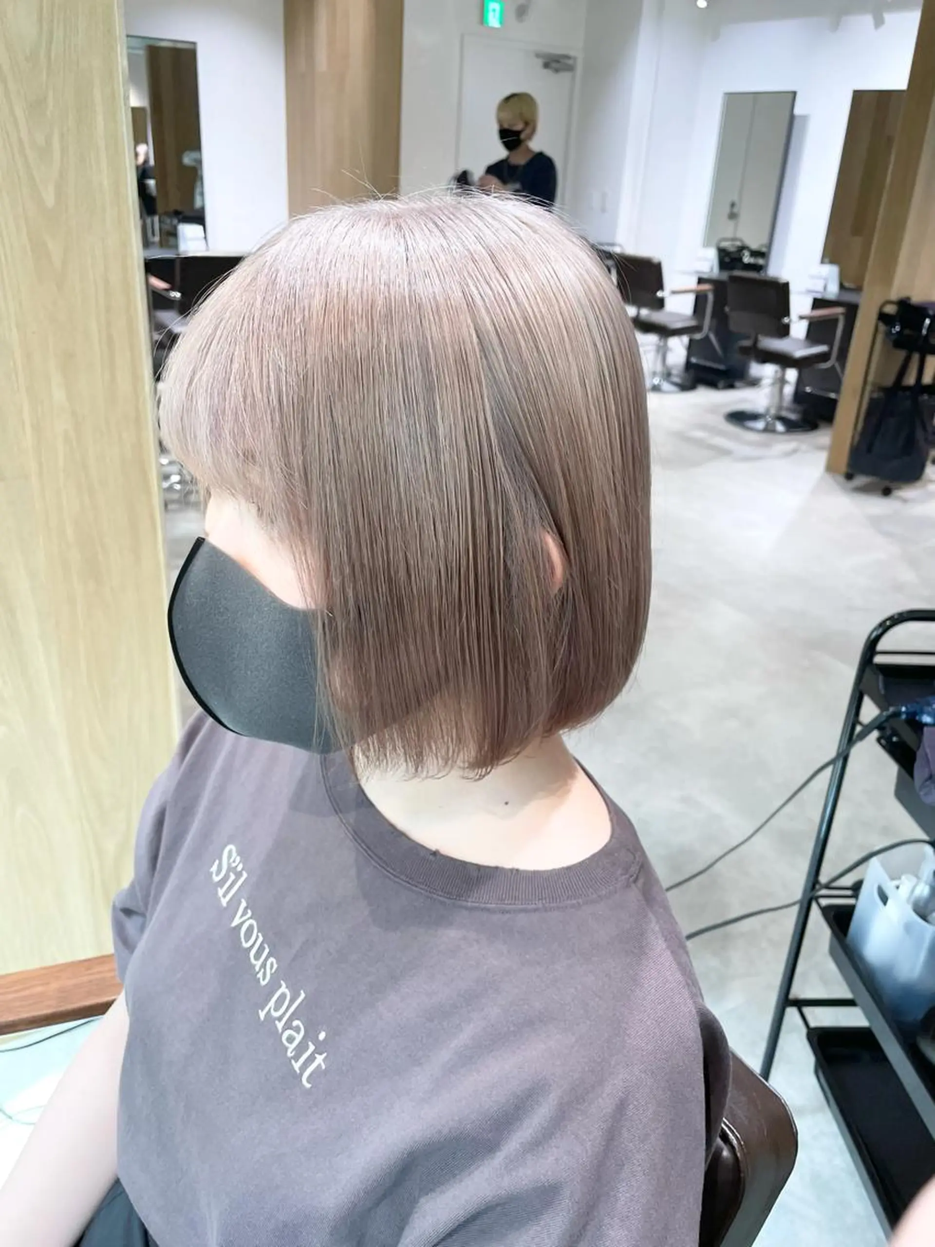 ミディアム カラー ヘアカラー トリートメント レイヤー/ハッシュ 渋谷/サッタのヘアスタイル