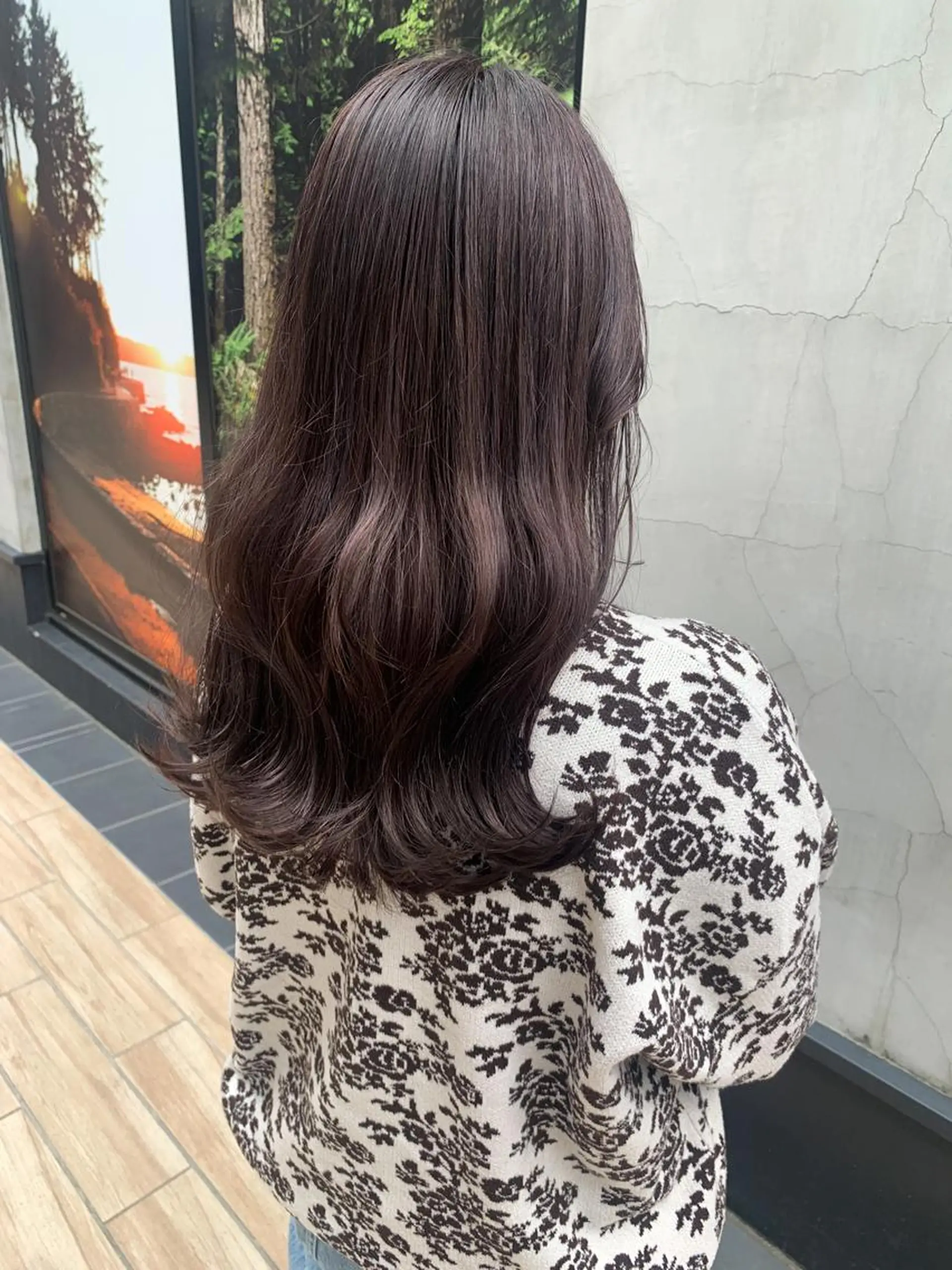 セミロング カラー ヘアアレンジ ヘアカラー トリートメント yuka .のヘアスタイル