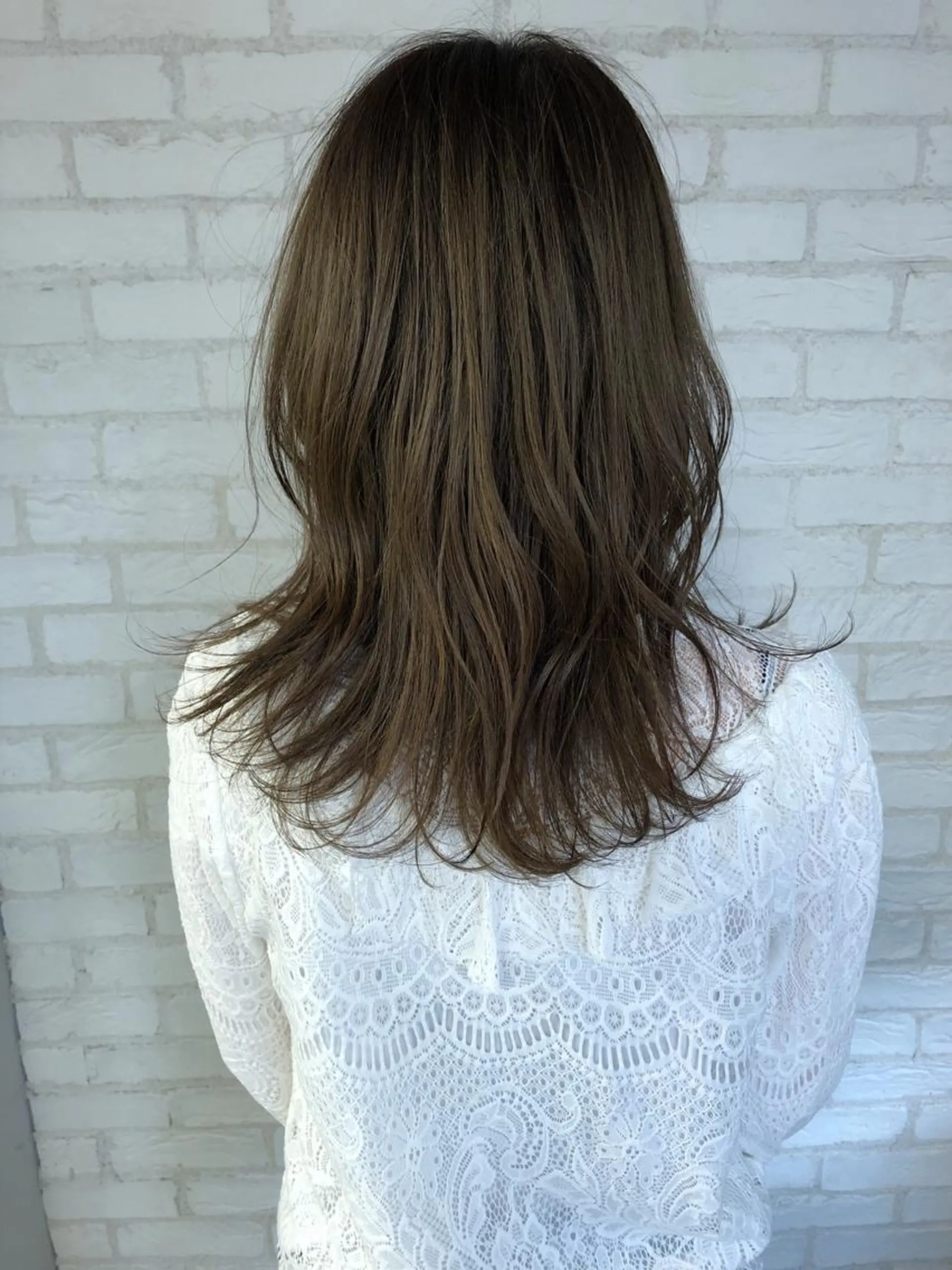 セミロング カラー 髪質改善/艶髪 やまなかのヘアスタイル