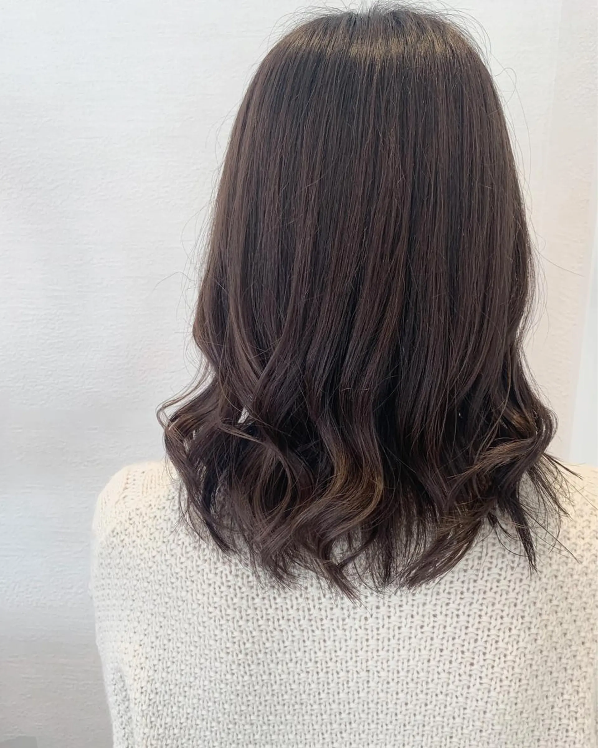 ミディアム カラー アッシュ アッシュブラウン ブラウンカラー 透明感カラー 田中大星 /ボブ 縮毛矯正のヘアスタイル