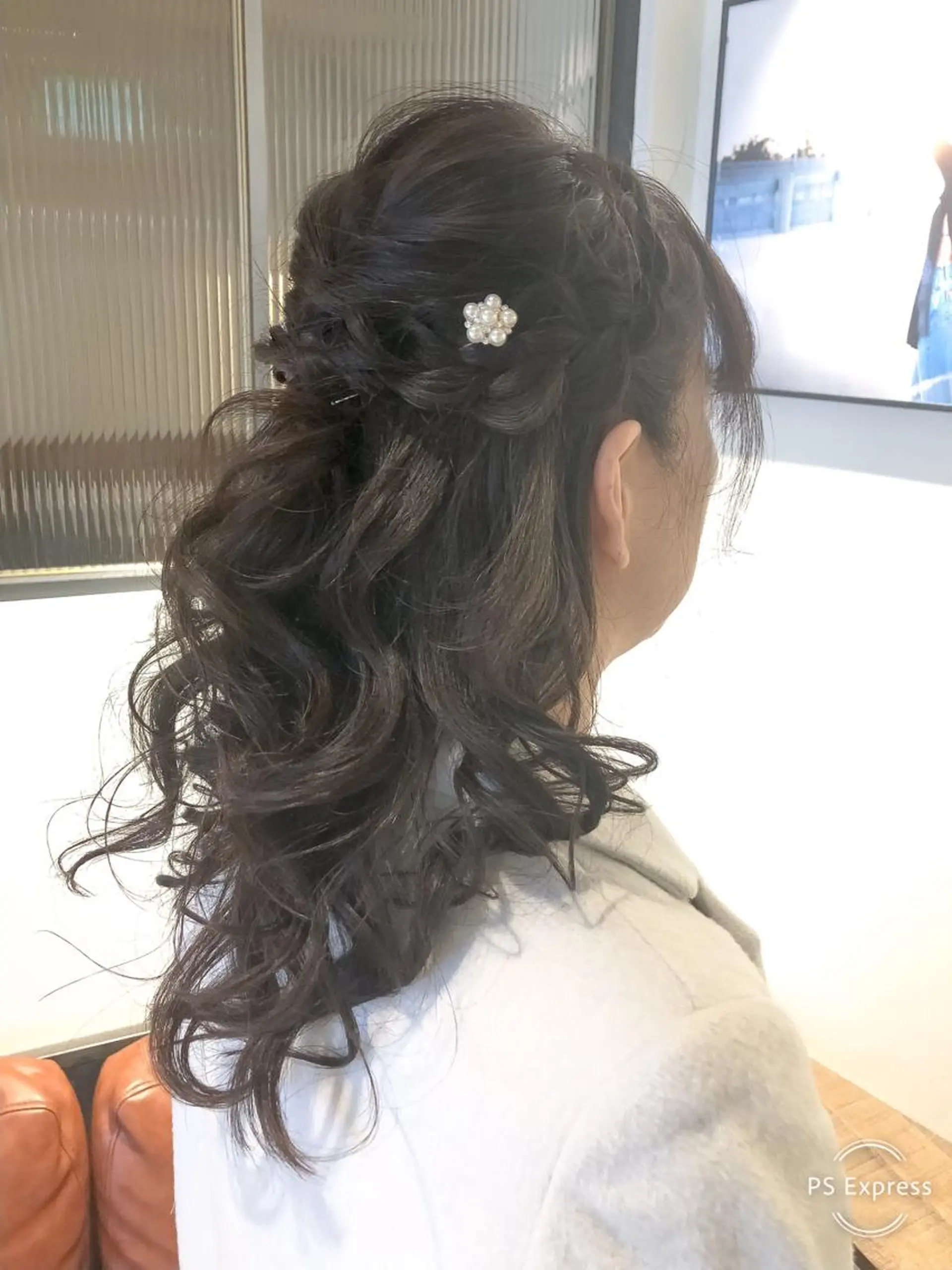 ロング ヘアアレンジ ハーフアップ レイヤー×ヘッドスパ ＊保田遥＊のヘアスタイル