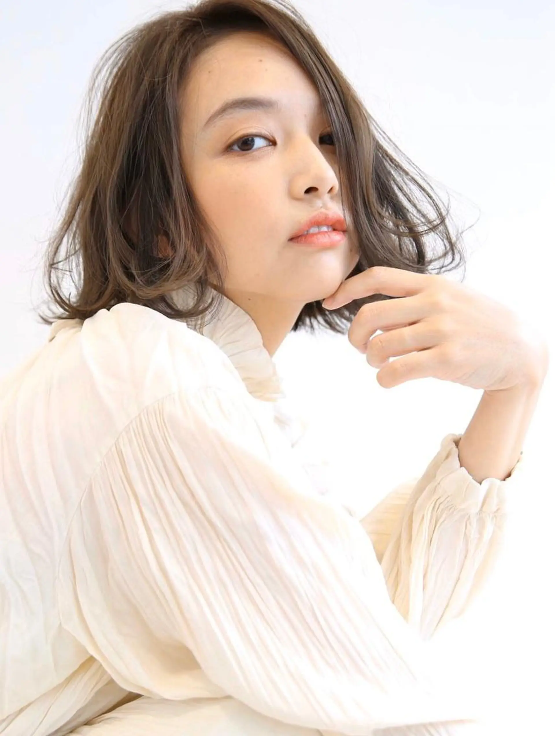 ミディアム 似合わせカット 迫留由弥のヘアスタイル