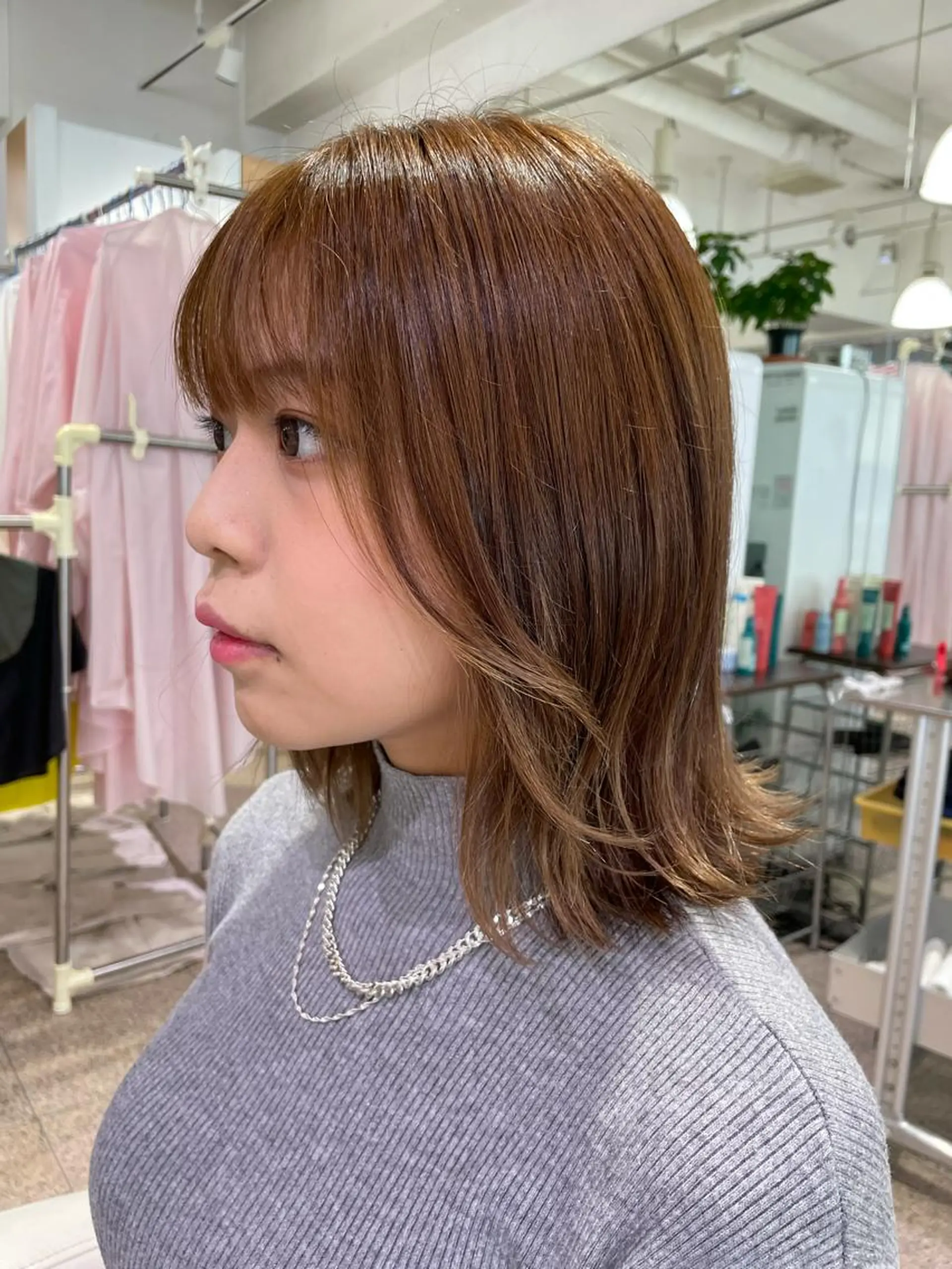 ミディアム 似合わせカット 迫留由弥のヘアスタイル