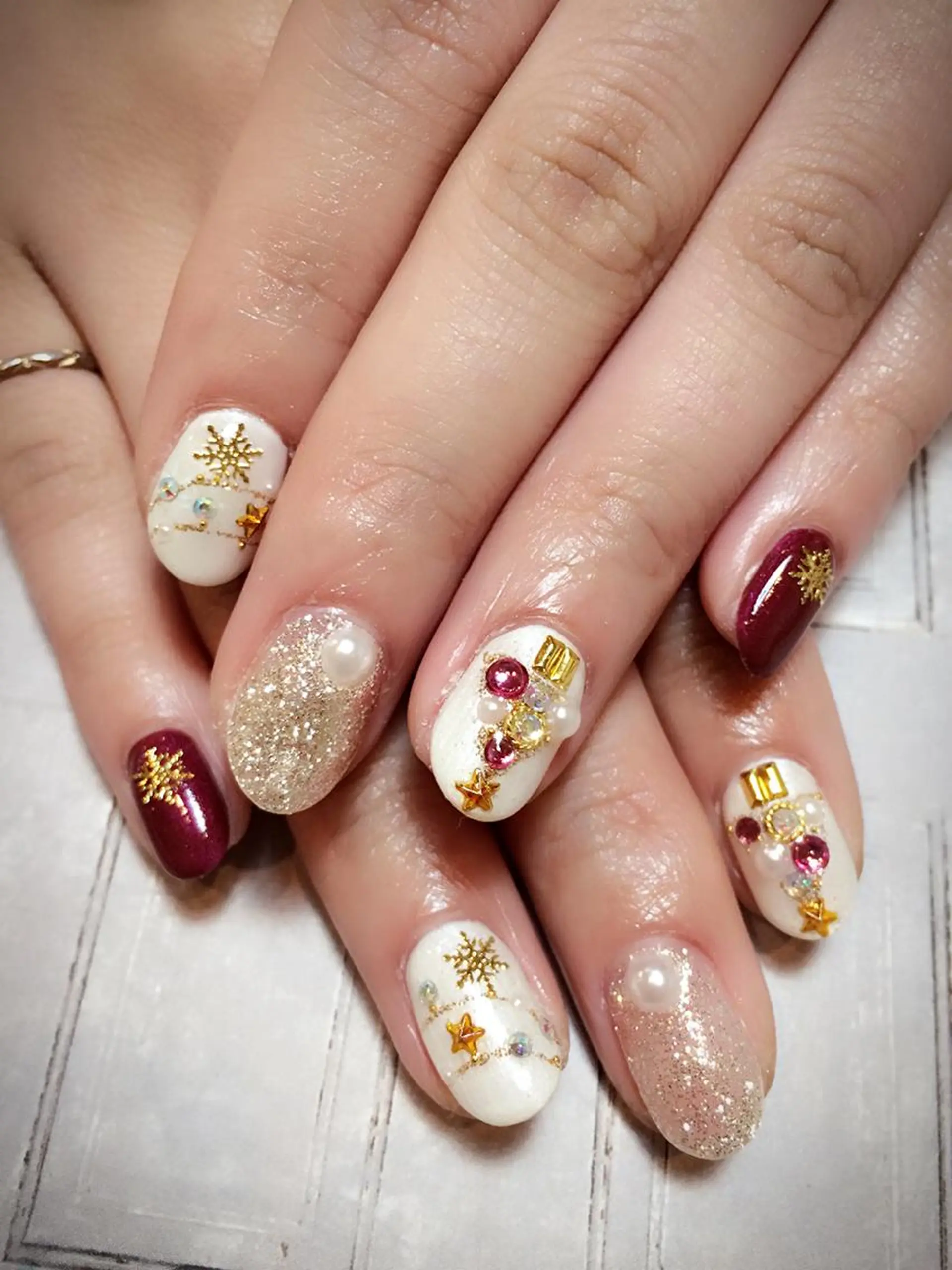 ネイル 冬ネイル クリスマス jdn kayokoのネイルデザイン