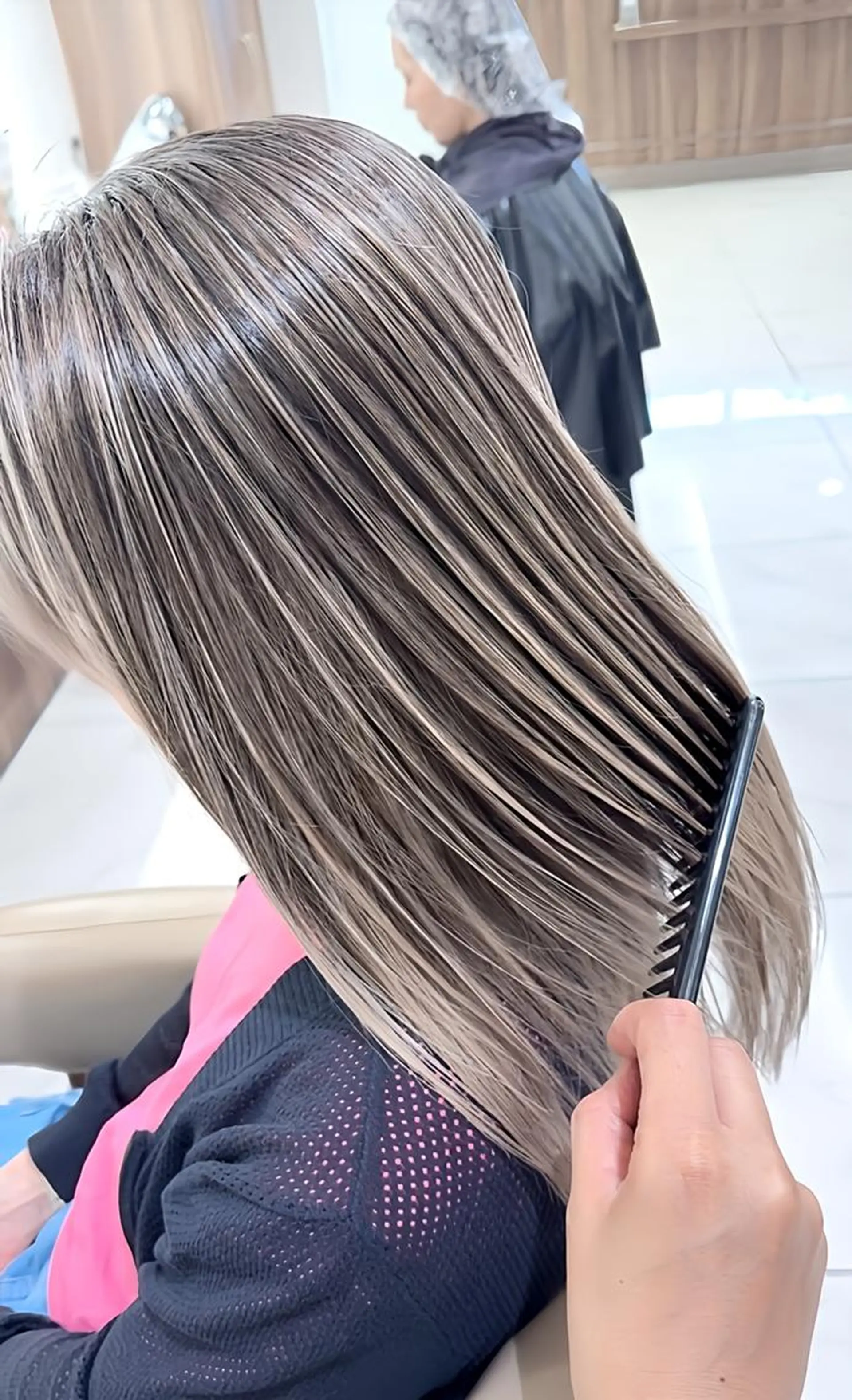 ロング カラー バレイヤージュ 髪質改善 レイヤーカット ヘアカラー トリートメント 大宮/バレイヤージュ 髪質改善/澤田隆誠のヘアスタイル