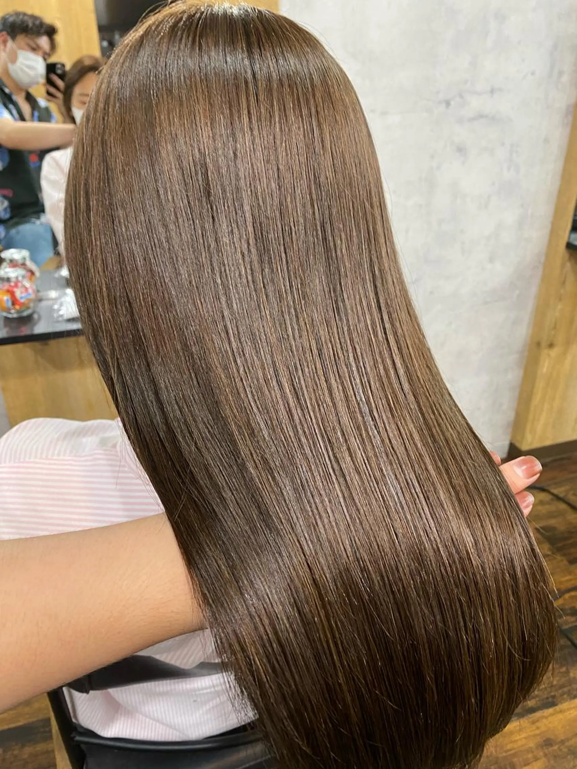 セミロング カラー 髪質改善/レイヤー カット手塚奨のヘアスタイル