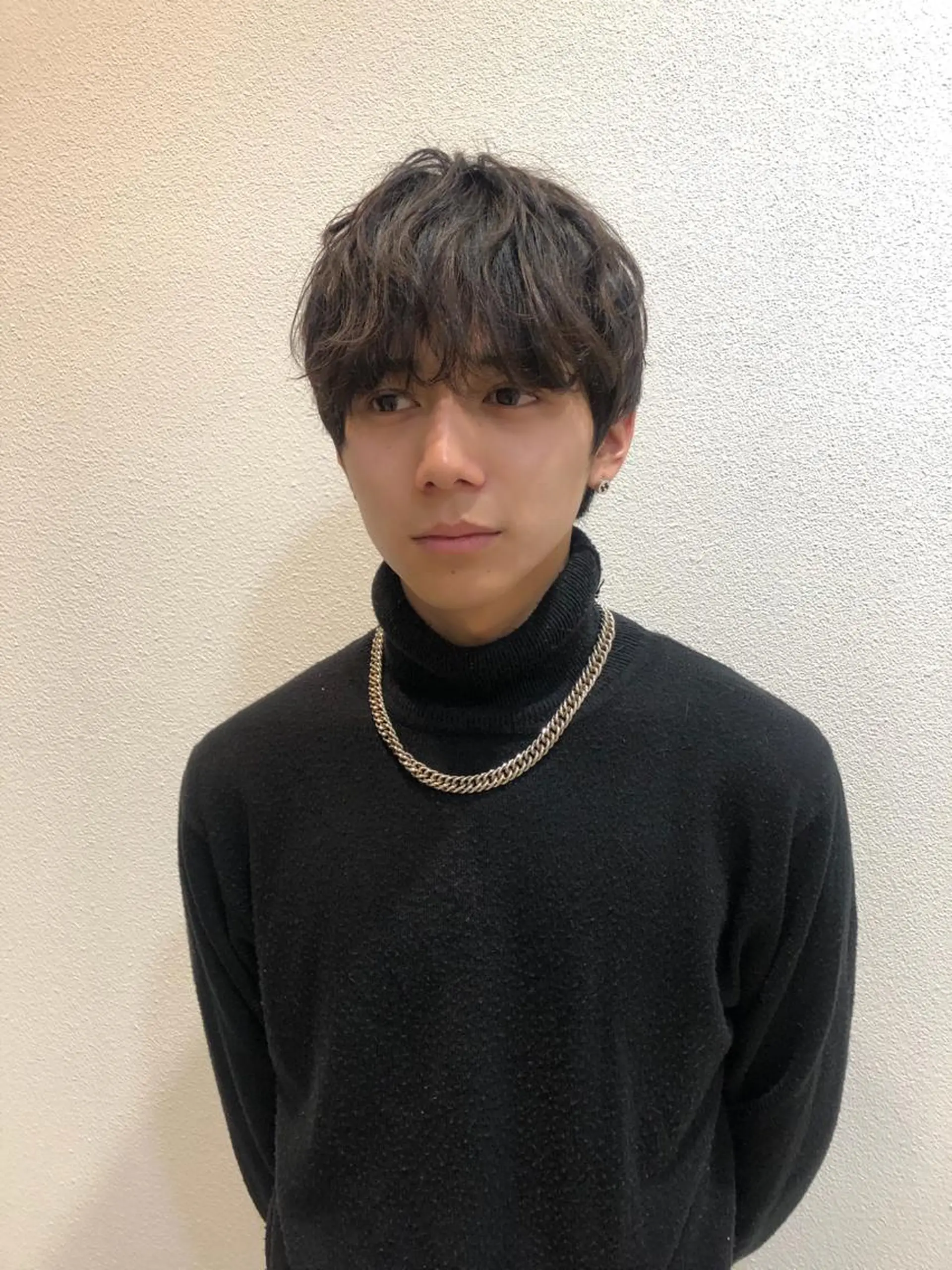 パーマ メンズ マッシュ カット ヘッドスパ 柳田 駿のヘアスタイル