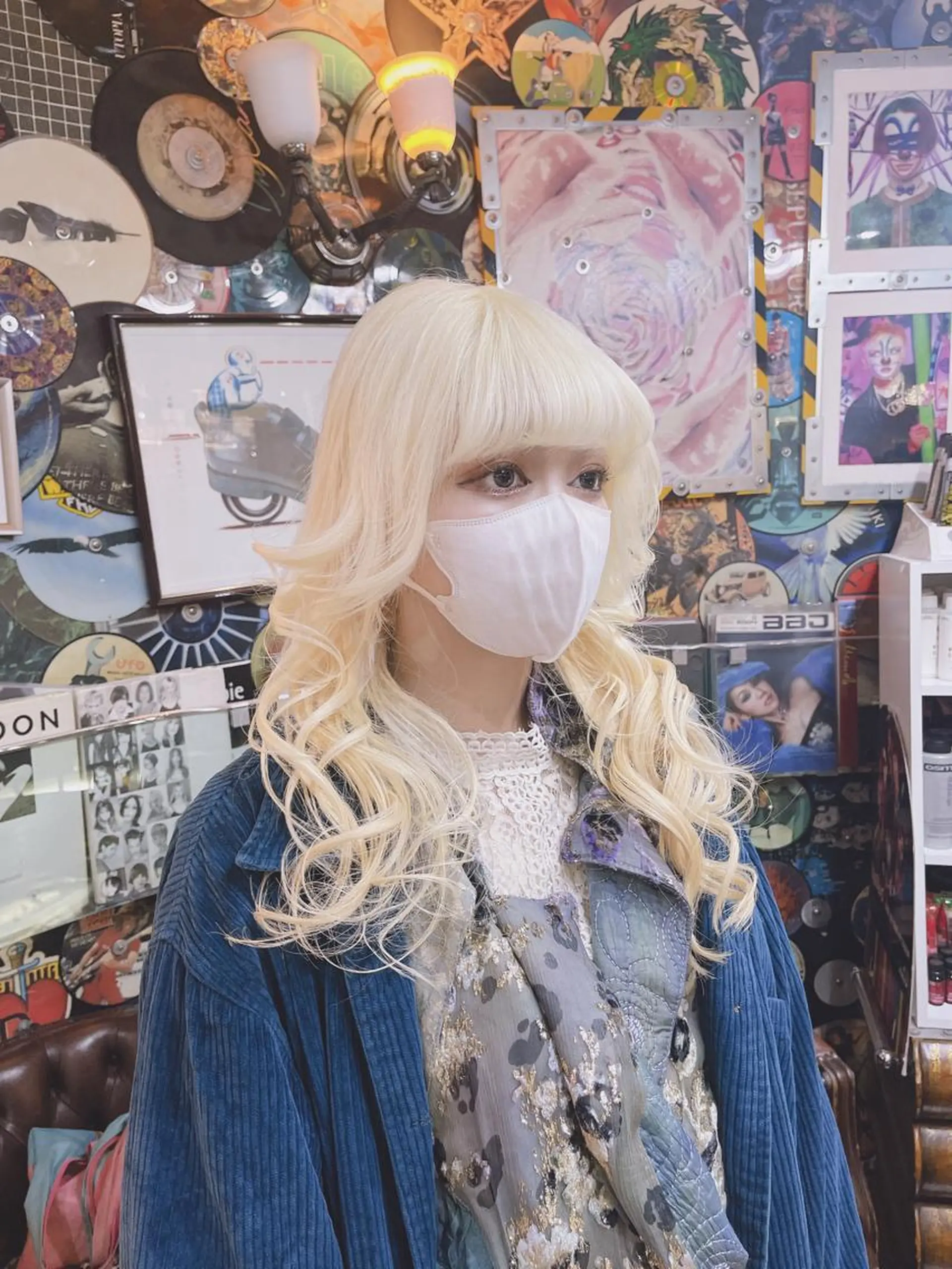 ロング カラー ヘアアレンジ ブリーチ ブロンド ケアブリーチ ハイトーンカラー 🌈派手髪エクステ ブレイズ🌈ひろとのヘアスタイル