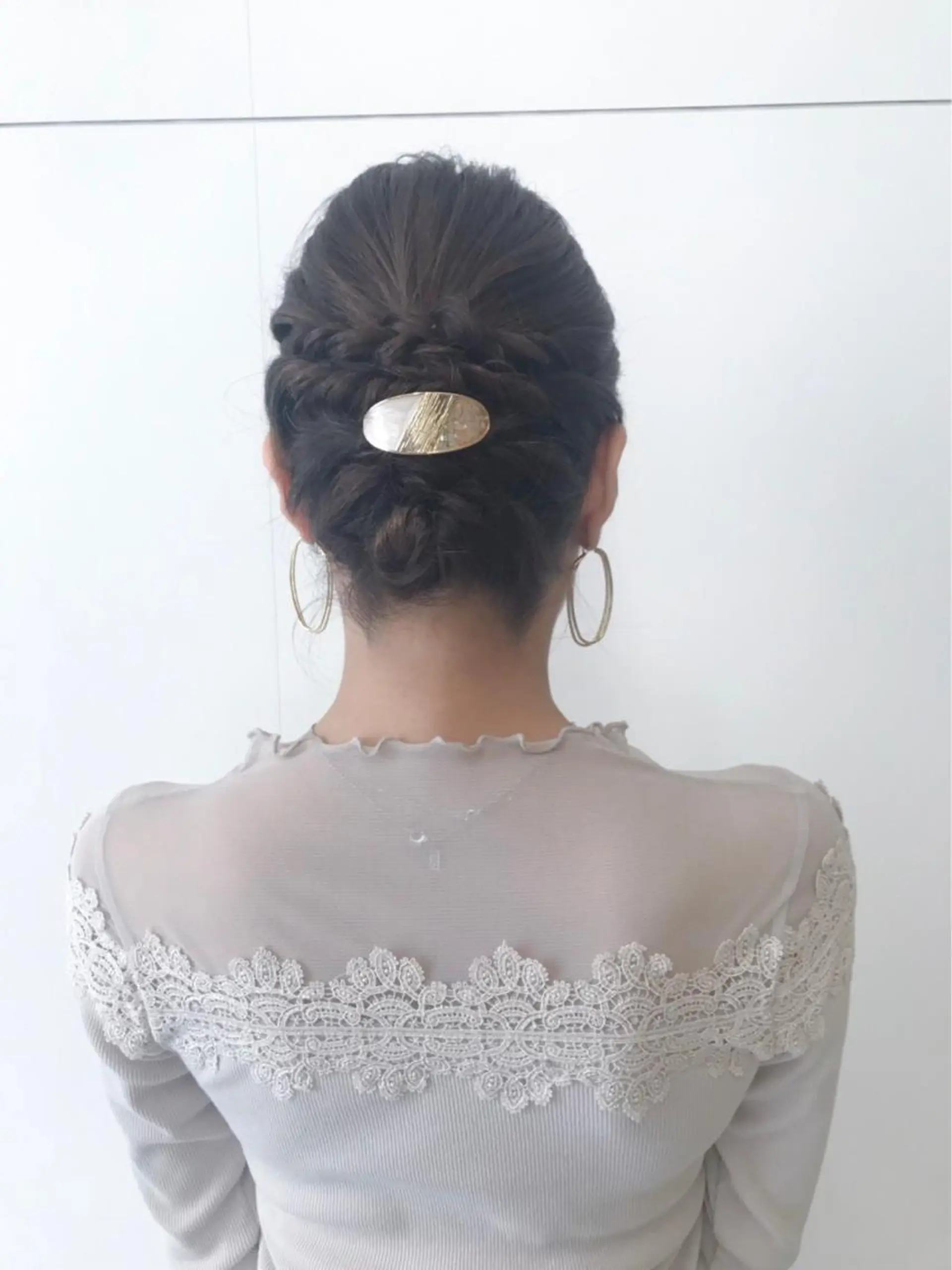 ミディアム ヘアアレンジ un 溝の口 伊豆本のマツエク・マツパデザイン