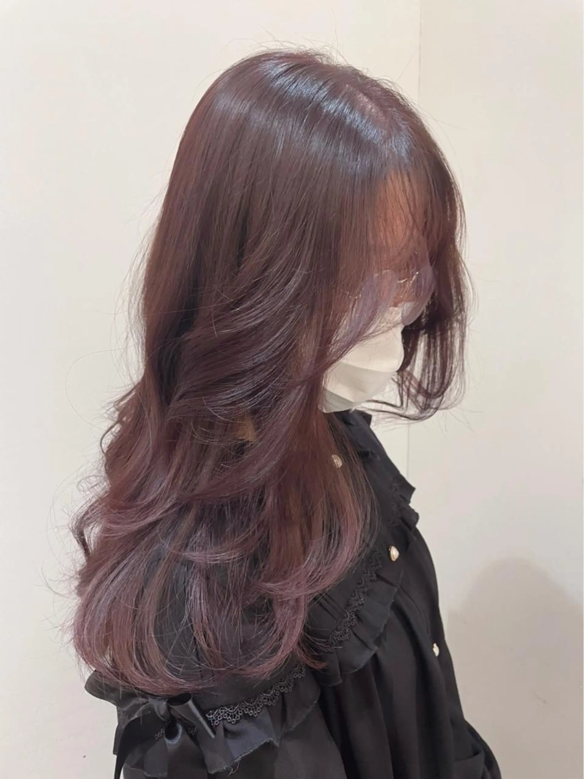 ロング 韓国風カラー 韓国風ヘア カット ヘアカラー 西藤 葵のマツエク・マツパデザイン