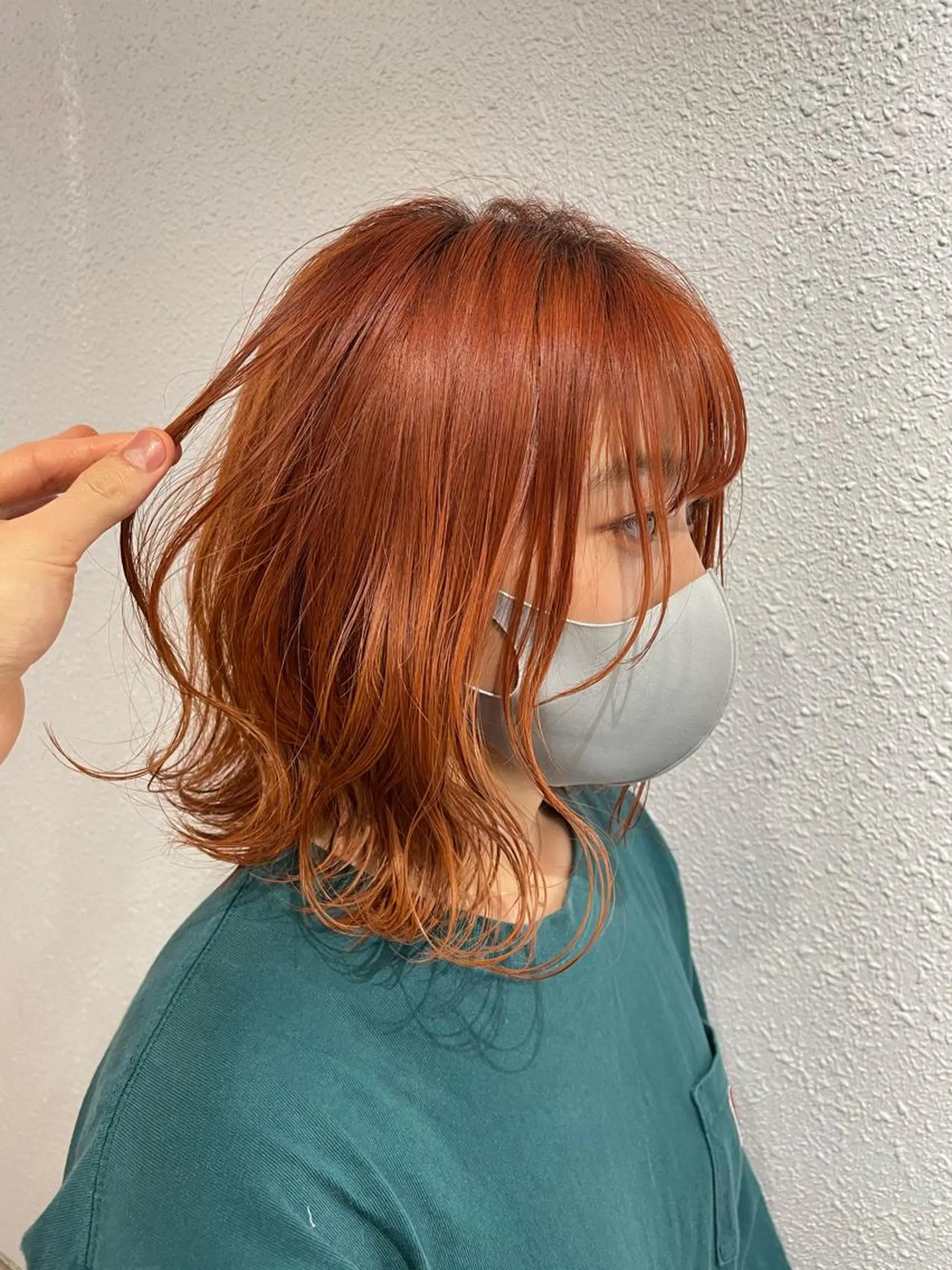 ミディアム カット ヘアカラー トリートメント ヘアセット merci JUNKIのヘアスタイル