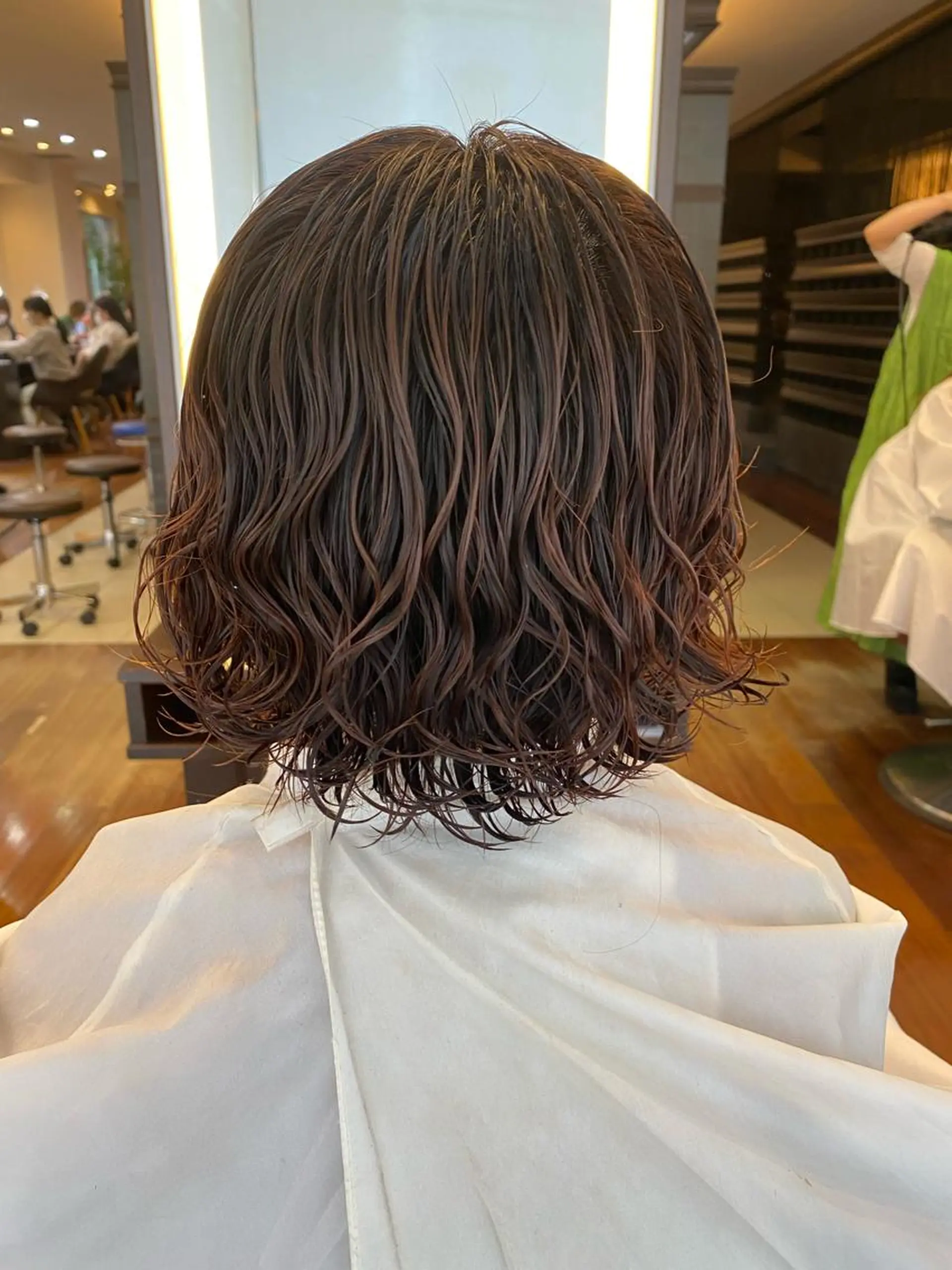 ミディアム パーマ ヘアアレンジ 韓国好き🇰🇷 美容師MIKUのヘアスタイル