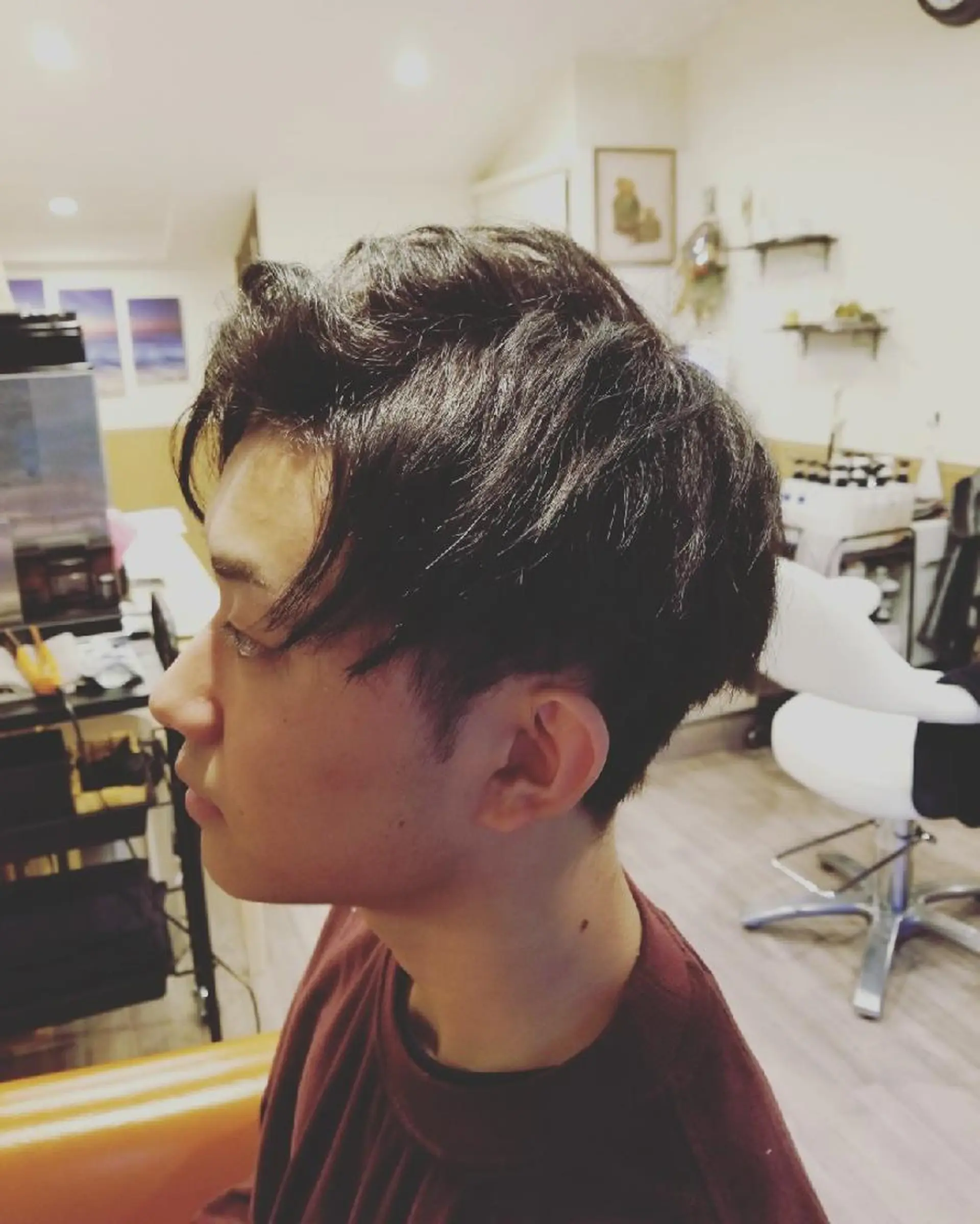 ショート メンズ アップバング ショートヘア spa hair  ark 富井直美のヘアスタイル