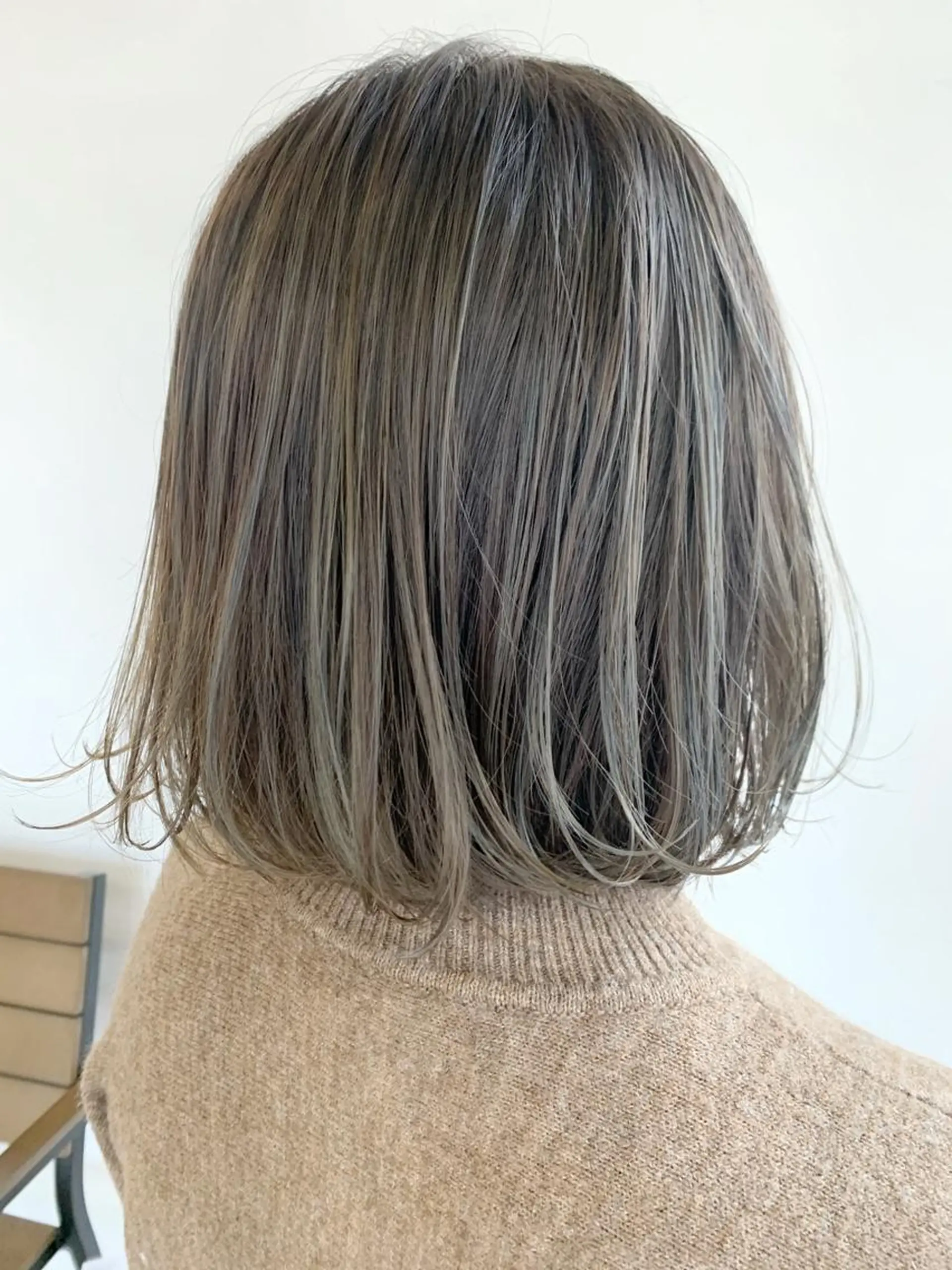 ミディアム ハイライト ヘアカラー フリーランス　美容師 cayocoのヘアスタイル