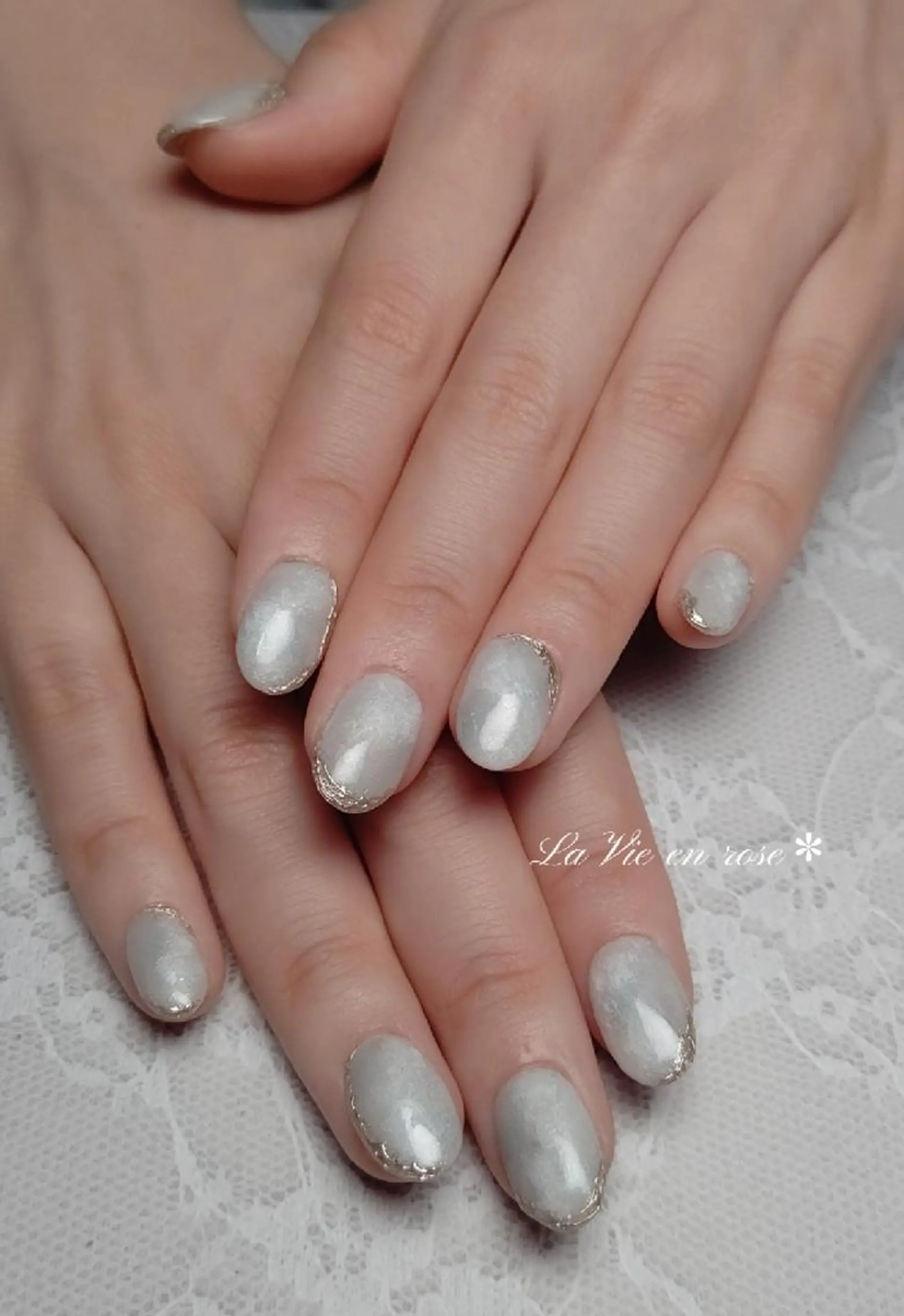 ネイル ネイルチップ ラヴィアン ローズのネイルデザイン