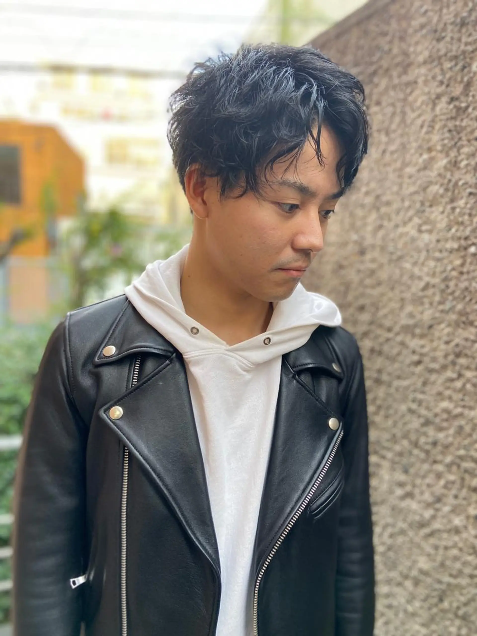 ショート カラー パーマ ヘアアレンジ メンズ メンズパーマ ちこ .のヘアスタイル