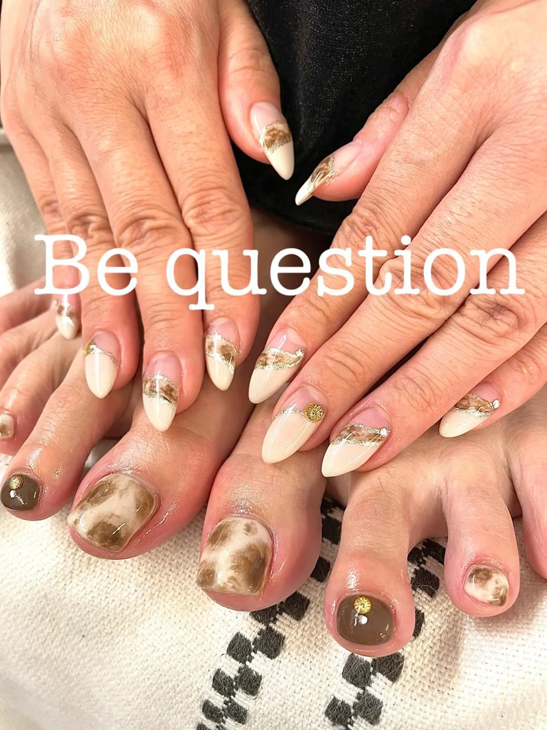 ネイル べっ甲ネイル おそろいネイル ueki junのネイルデザイン