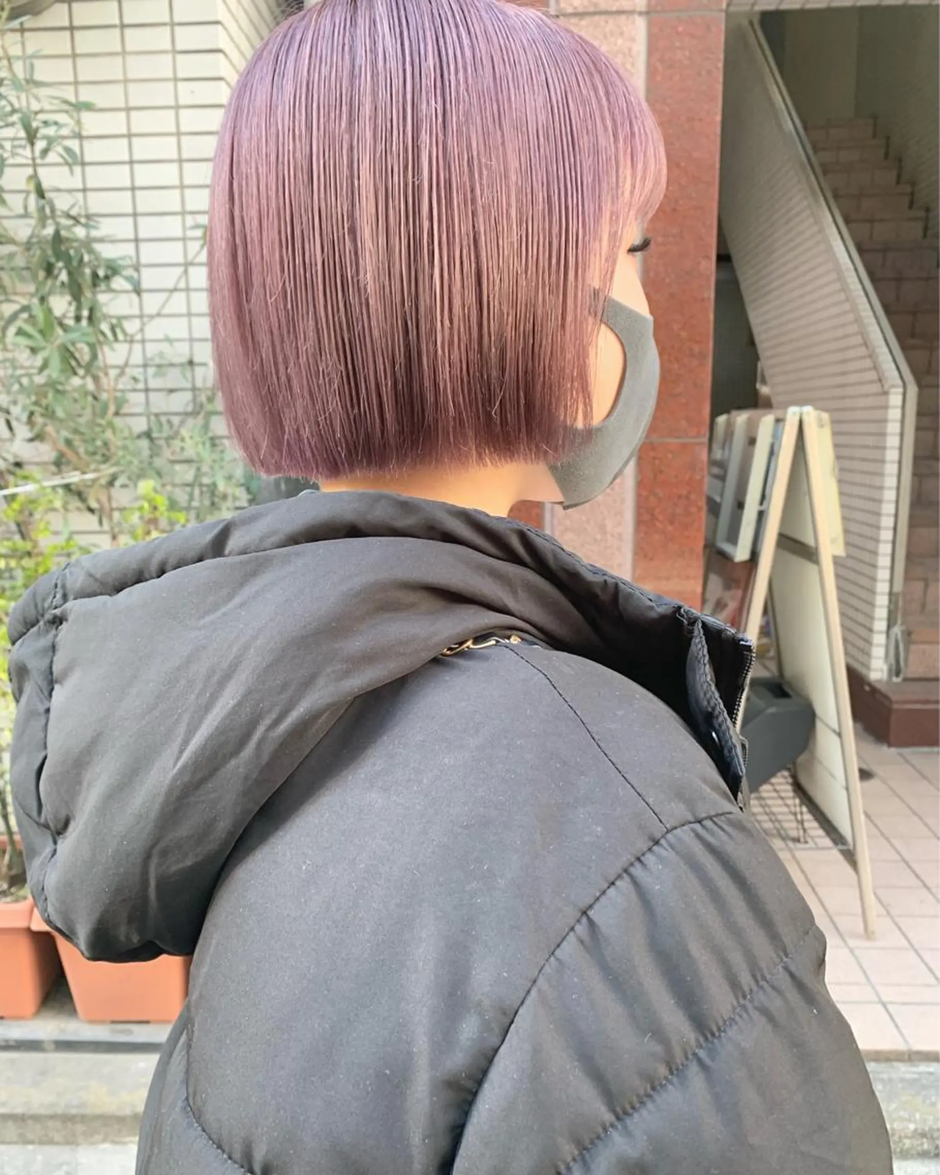 ショート カラー ヘアアレンジ ブリーチ ピンクカラー ボブ 🌿ショート🌿 パーマ🌿淳平のヘアスタイル