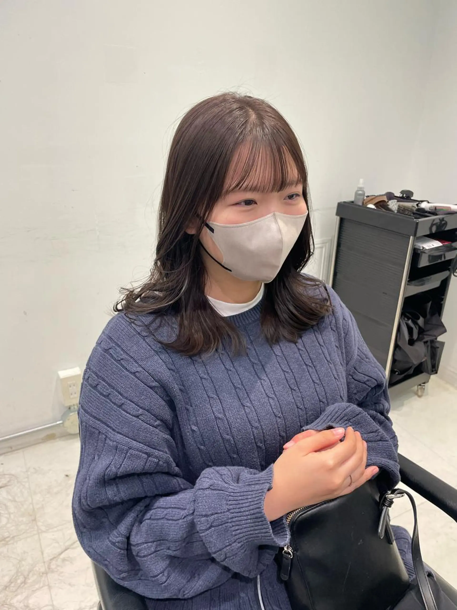 ミディアム カラー キッズ カット ヘアカラー トリートメント オトナヘア🌸 harukaのヘアスタイル