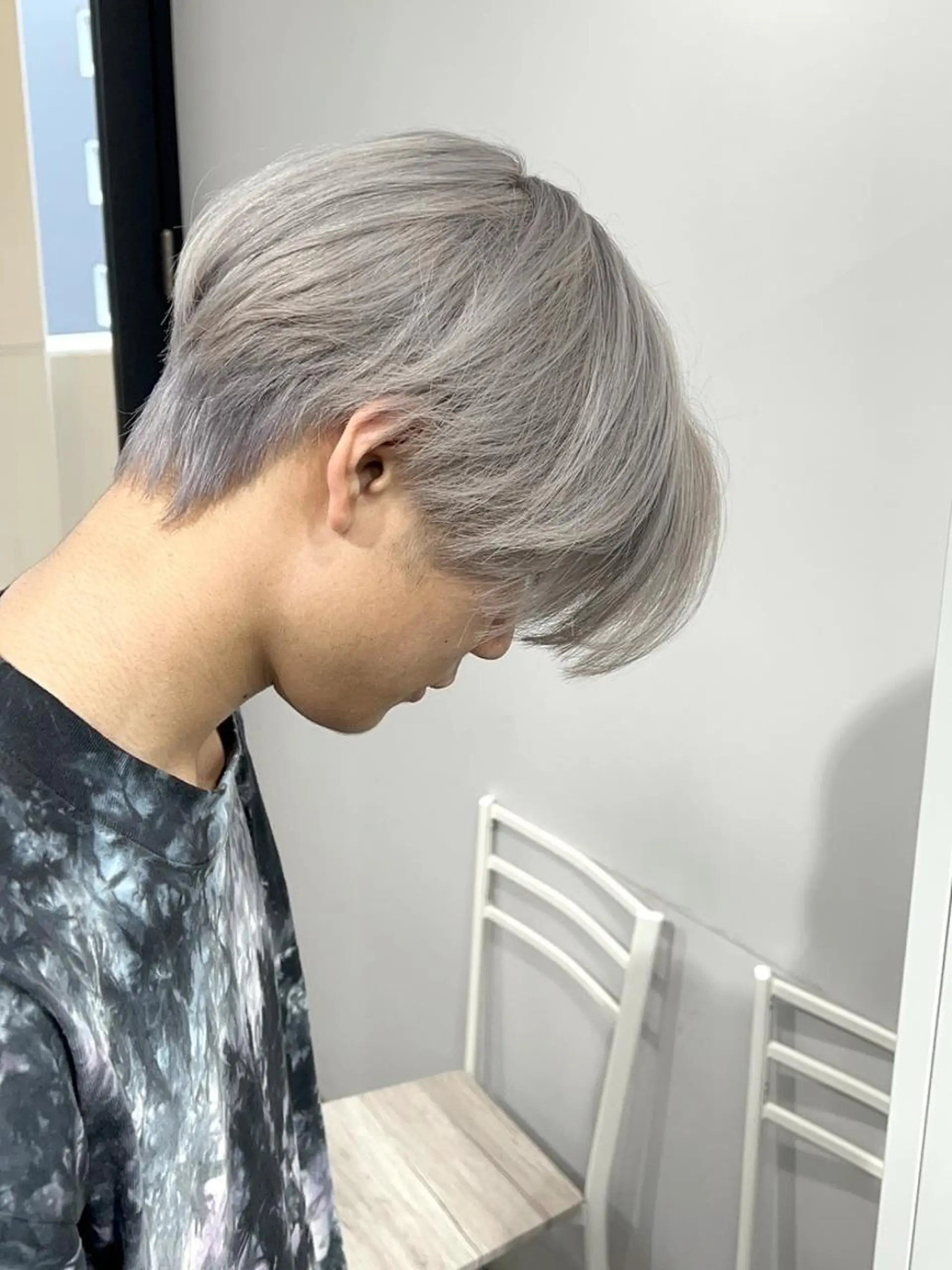 メンズ ミディアム カラー メンズブリーチ ブリーチ ダブルカラー カット ヘアカラー ✨【公式】 juhl.横浜✨のヘアスタイル