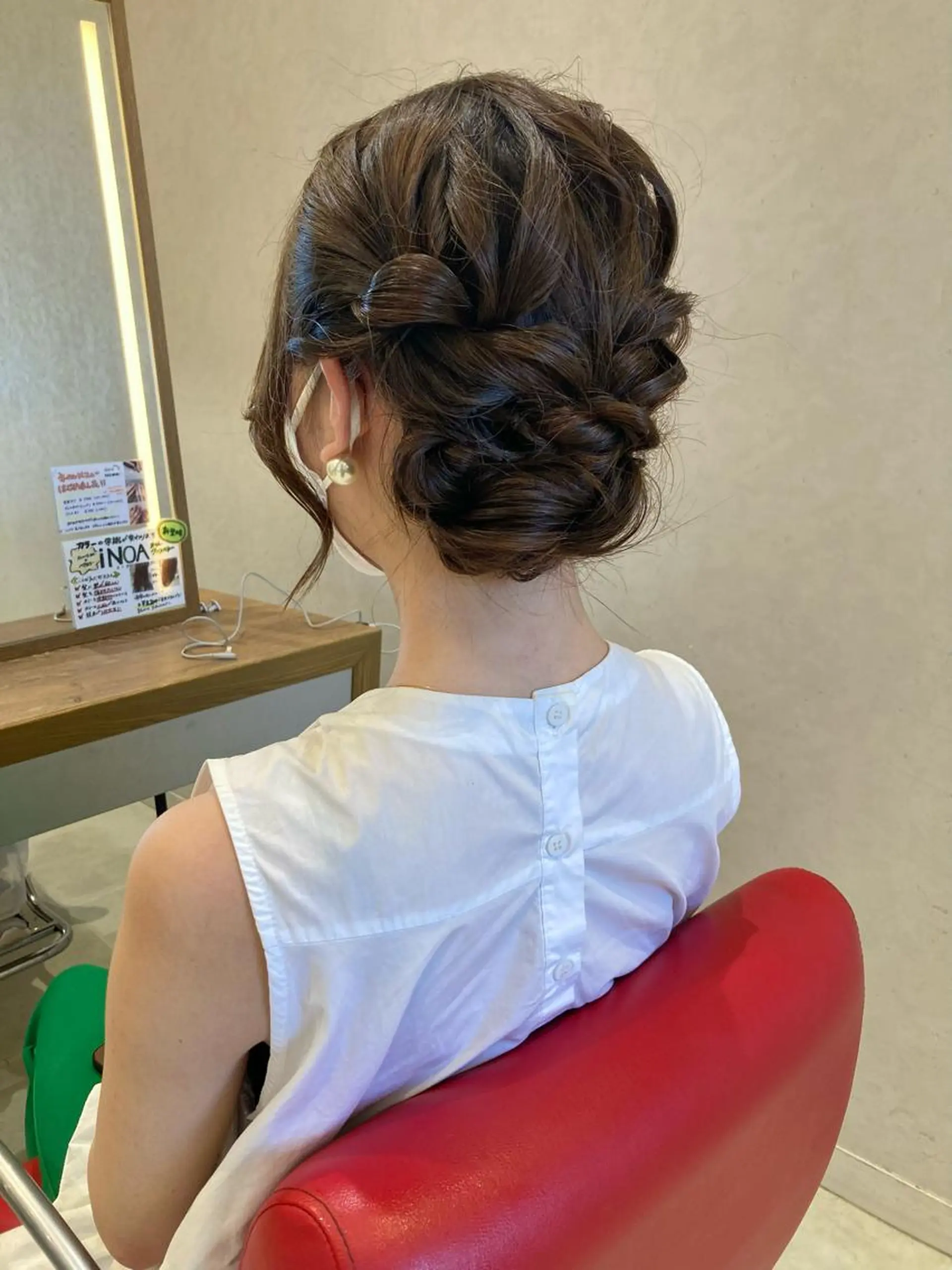 ロング ヘアアレンジ nono/パーマ /顔まわりカット🐈のヘアスタイル