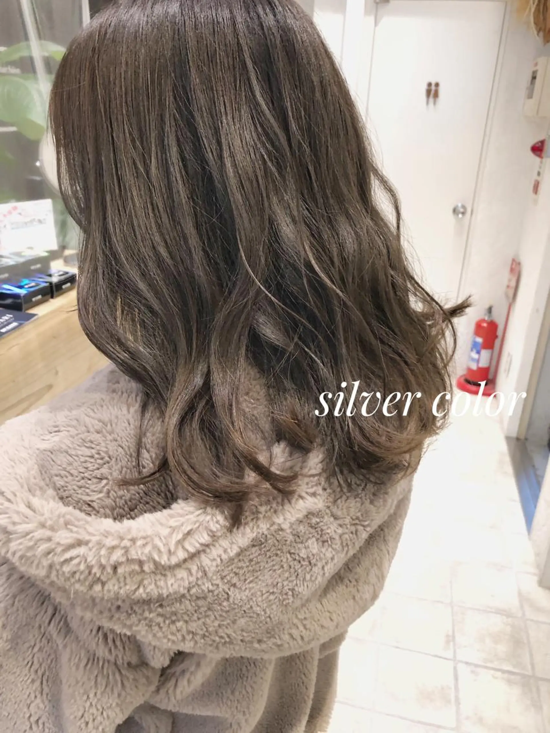 ミディアム ヘアカラー トリートメント ヘアセット ✨透明感ケアカラー✨ 長野ゆきなのヘアスタイル