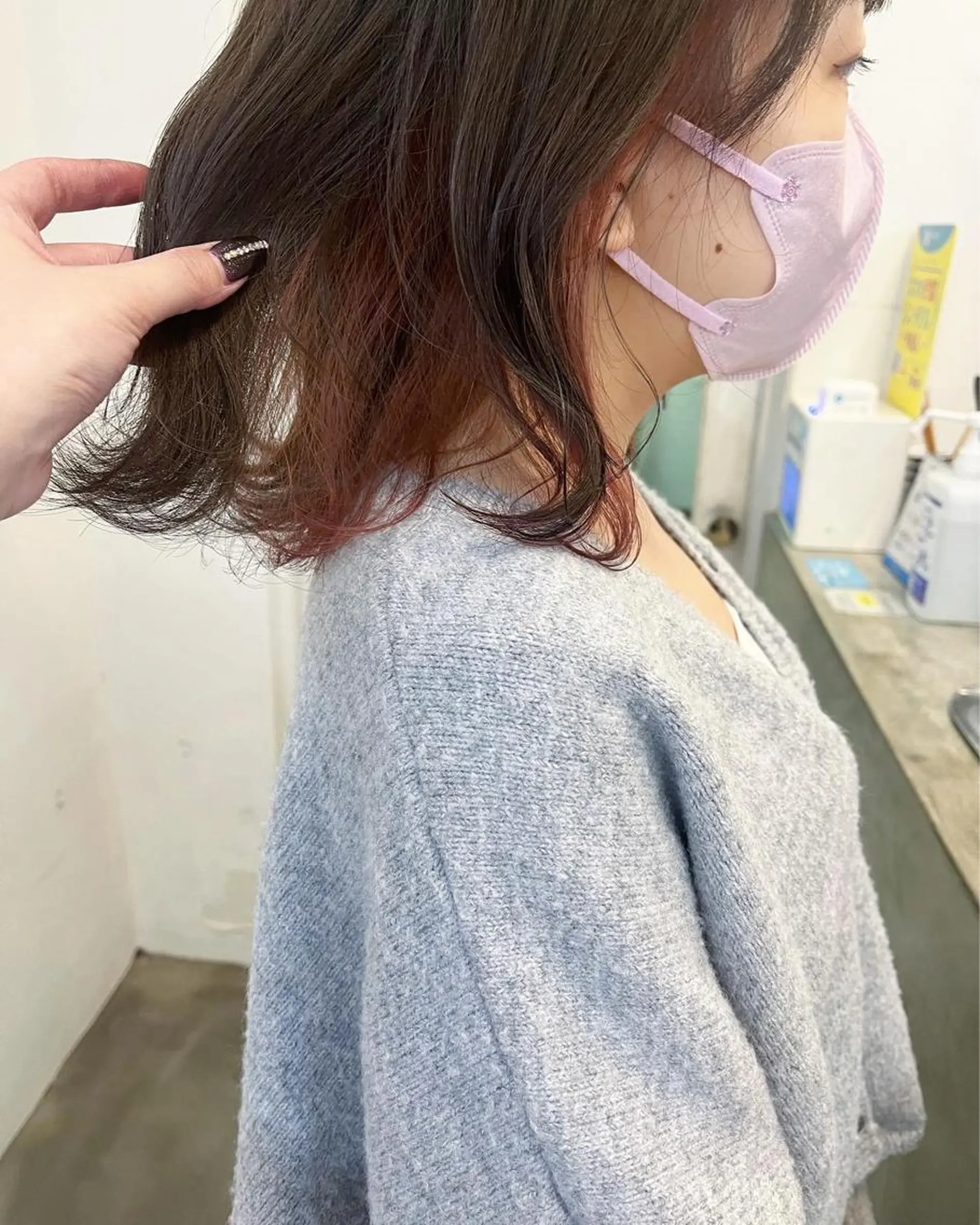 ミディアム カラー mizuho🐈‍⬛ 艶髪￤ダークトーンのヘアスタイル