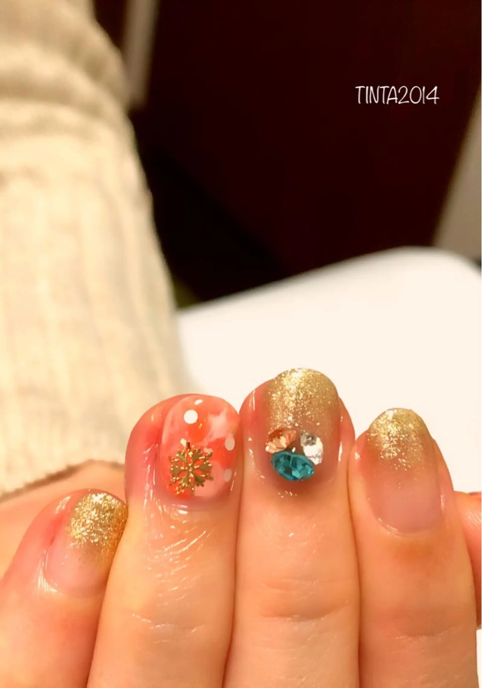 ネイル グラデーション ラメ(グリッター) ラメグラデーション 馬場 典子のネイルデザイン