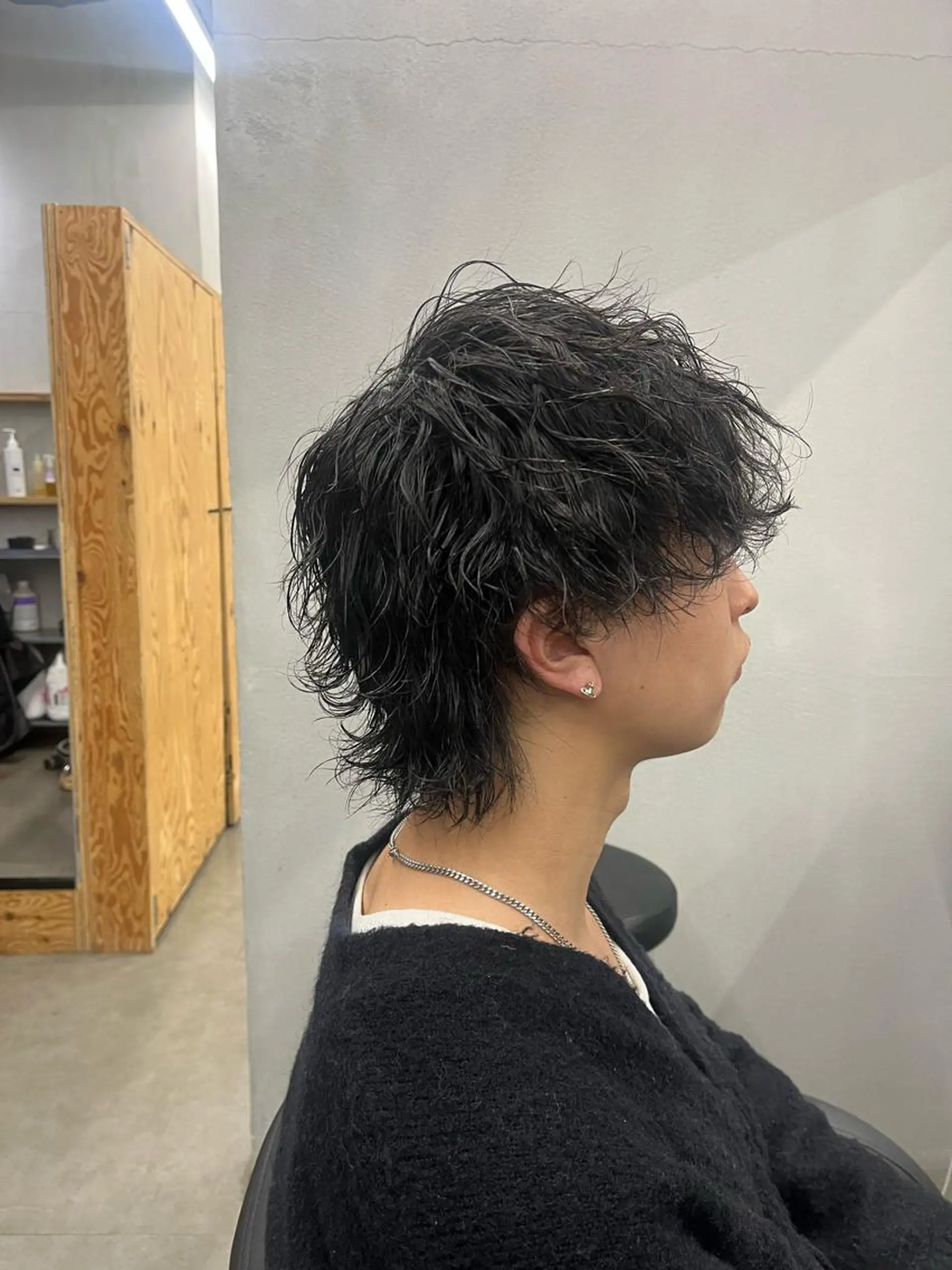 パーマ メンズ メンズパーマ 波巻きパーマ メンズウルフカット ウルフカット メンズ支持率NO.1 マサキのヘアスタイル