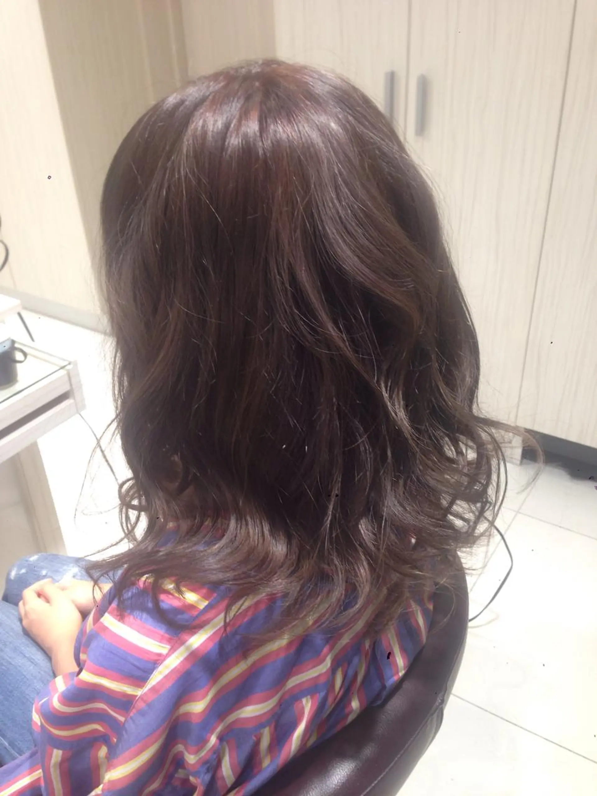 セミロング ロング カラー アッシュ アッシュブラウン ブラウンカラー ✨艶髪✨透明感✨ 山内大樹のヘアスタイル