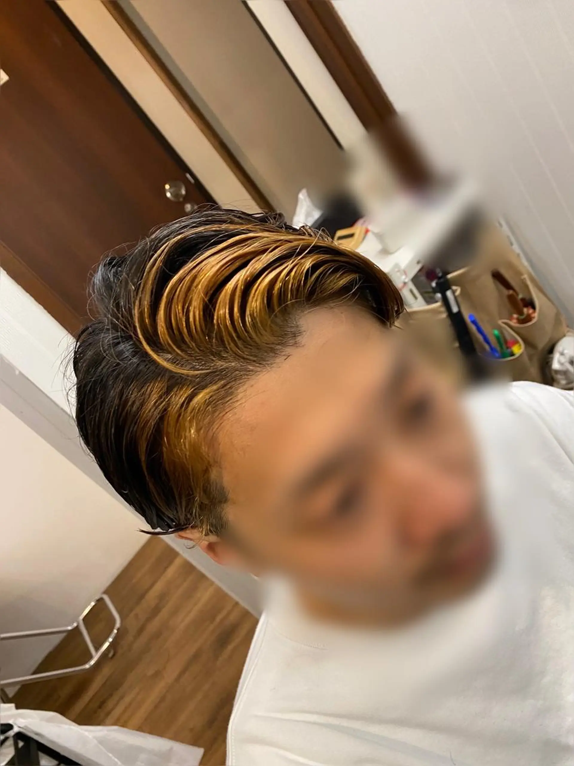 ショート カラー メンズ メンズブリーチ ブリーチ m walk エム ウォークのヘアスタイル