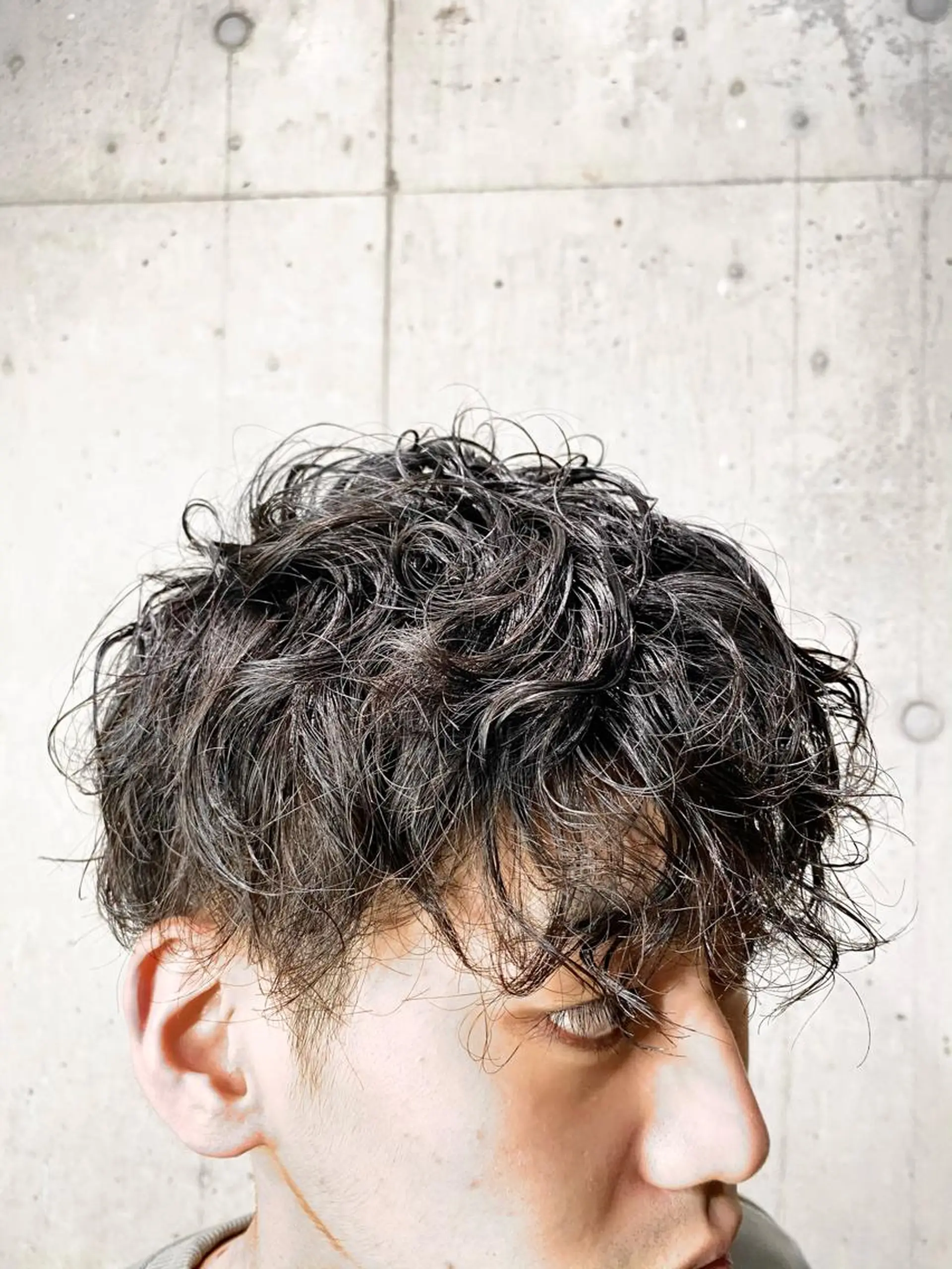 パーマ メンズ カット パーマ ヘアセット メンズブリーチカラー /パーマ ごーた立川のヘアスタイル