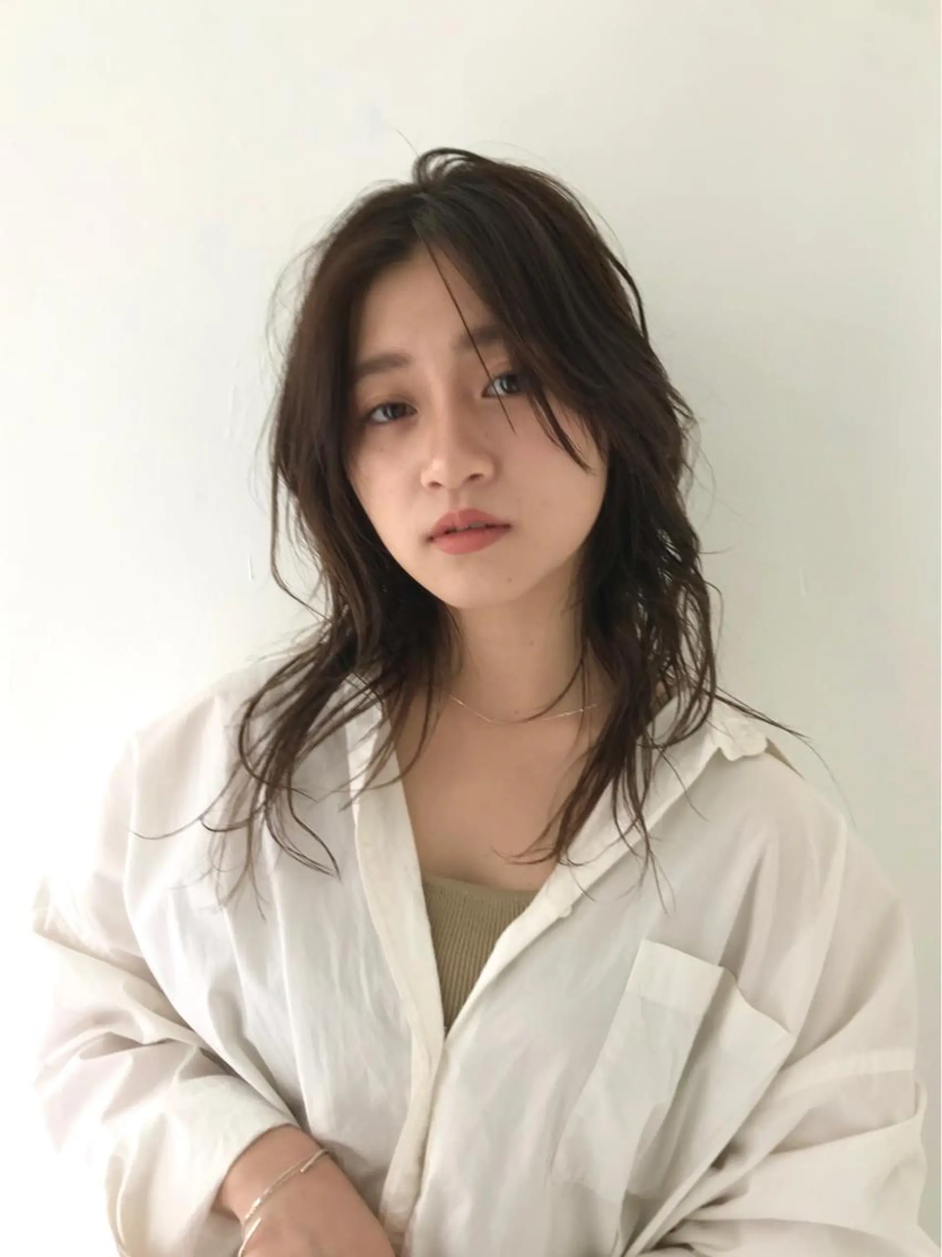 セミロング カット トリートメント ヘアセット 🌿似合わせ透明感 カラー松本朋幸🌿のヘアスタイル