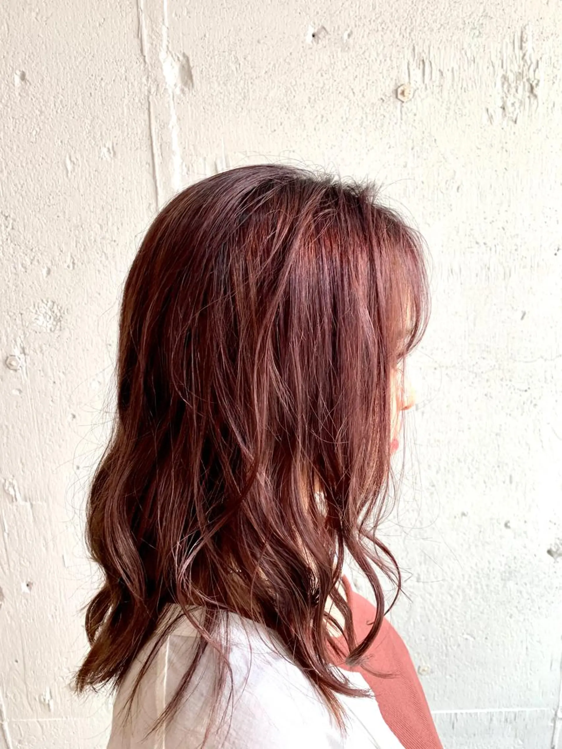 ミディアム カラー レッドカラー バイオレットカラー カット ヘアカラー 💛丁寧さNo.🥇 🧸片山智裕💛のヘアスタイル