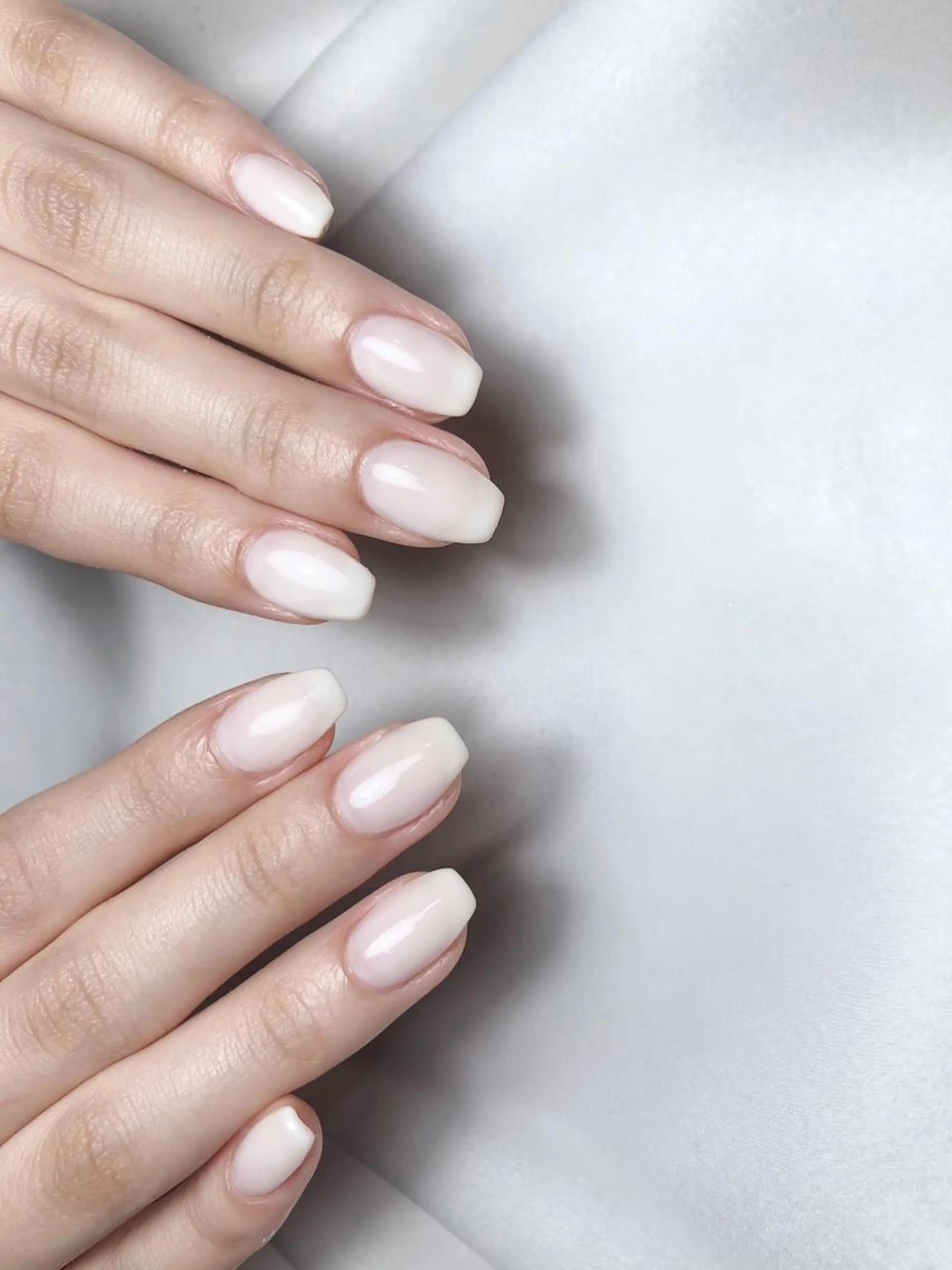 ネイル ホワイト ハンドネイル nail heron所属・saki_ nail heronのネイルデザイン