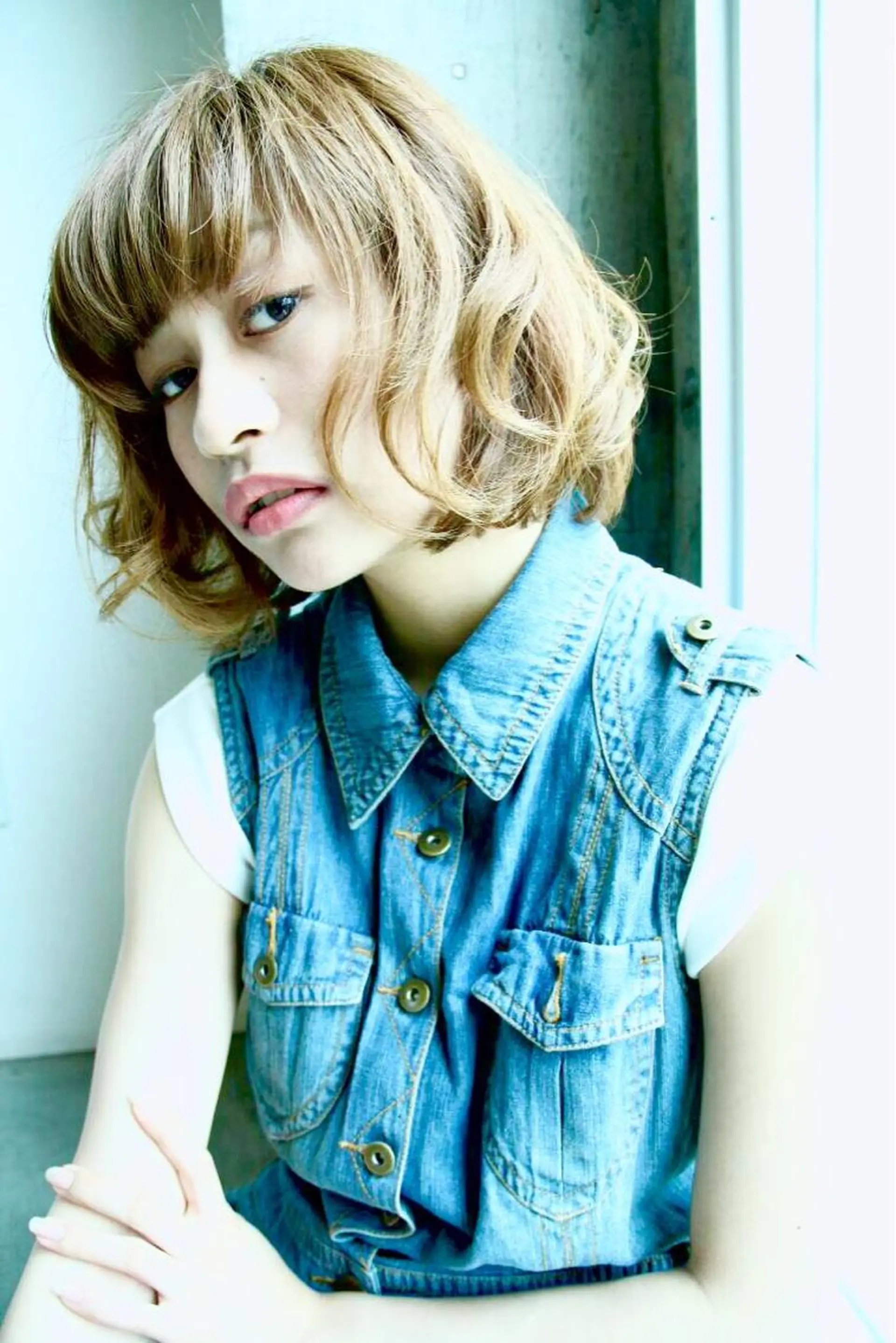 ショート ミディアム カラー ダブルカラー ハイトーンカラー ボブ ショートヘア ✨髪質改善縮毛矯正✨ 宇田川修平のエステ・リラクイメージ