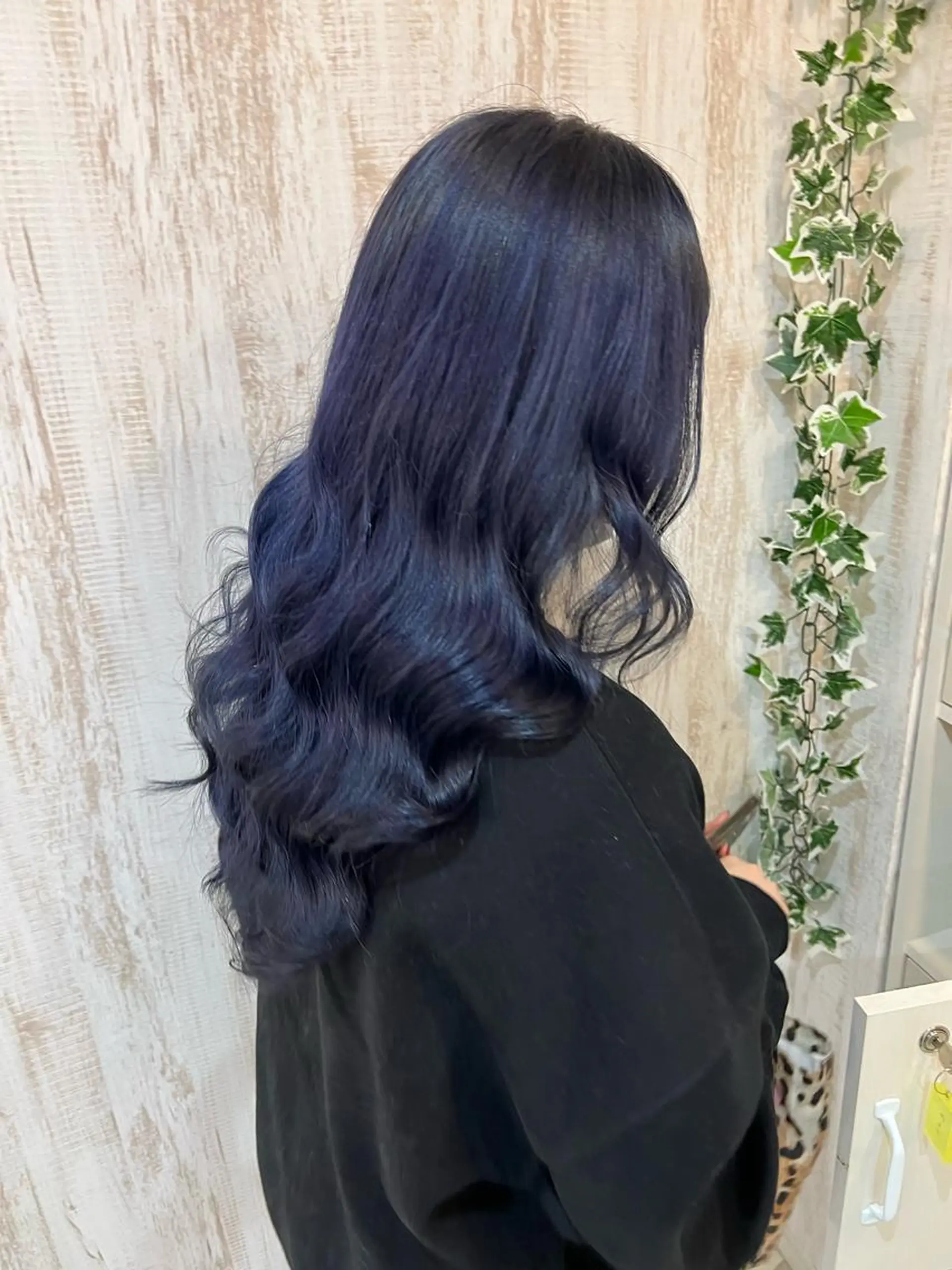 ロング カラー ブルーカラー ヘアカラー 韓国風🫧艶カラー 💟ran💟のヘアスタイル