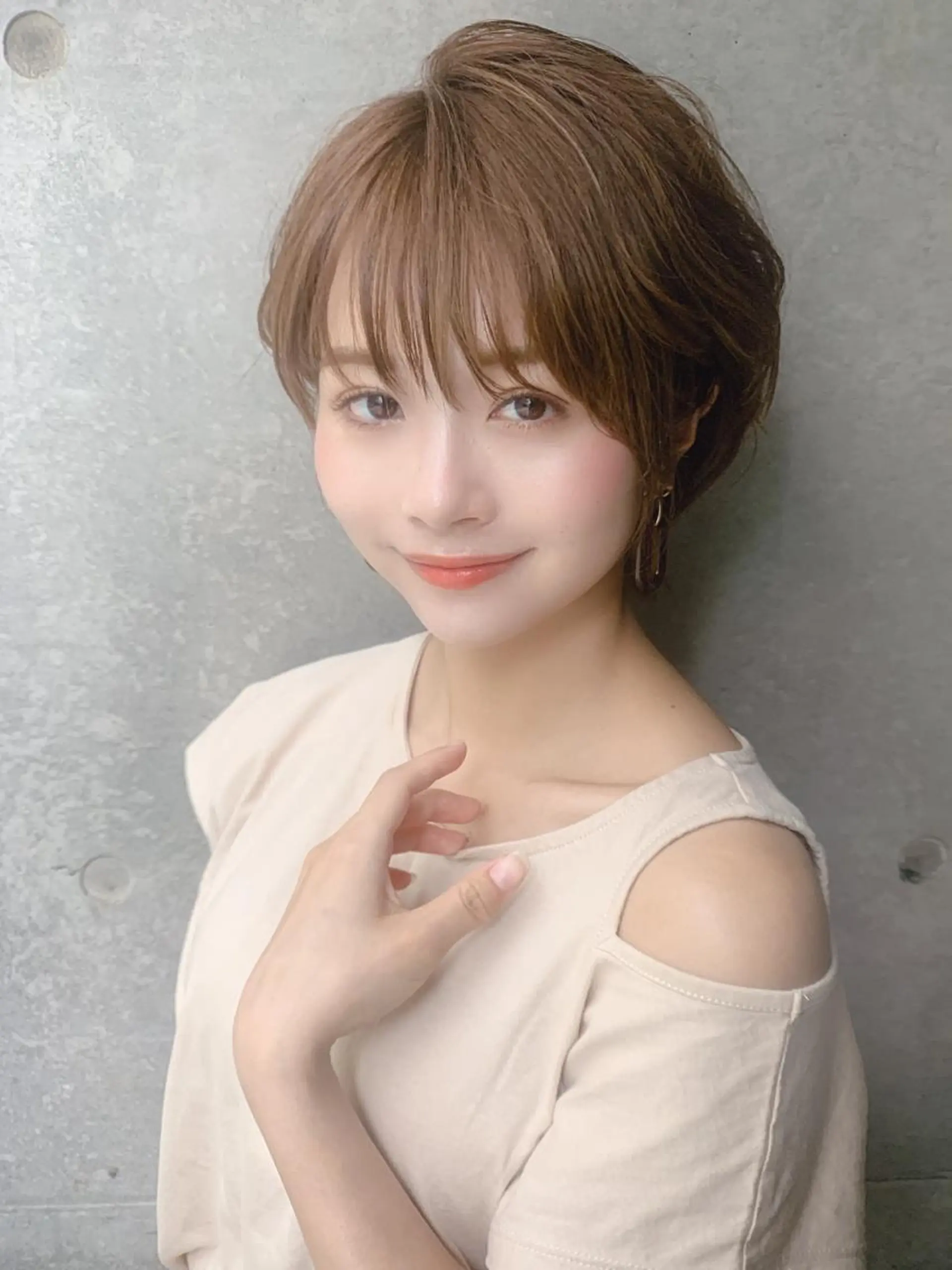 ショート レイヤー/韓国❣️ 髪質改善/e_kiのヘアスタイル