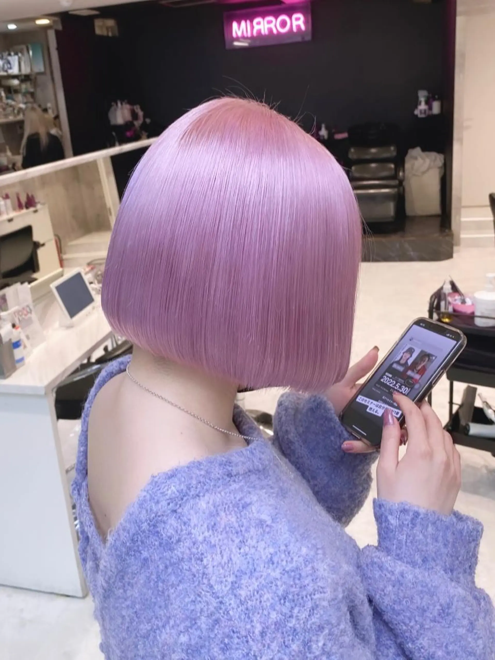 ミディアム カラー パーマ ヘアアレンジ メンズ キッズ ネイル マツエク・マツパ アイブロウ ピンクカラー カラーマツエク クリアネイル ピンク ハイトーンNo.1 👩🏼NaGiSaのヘアスタイル