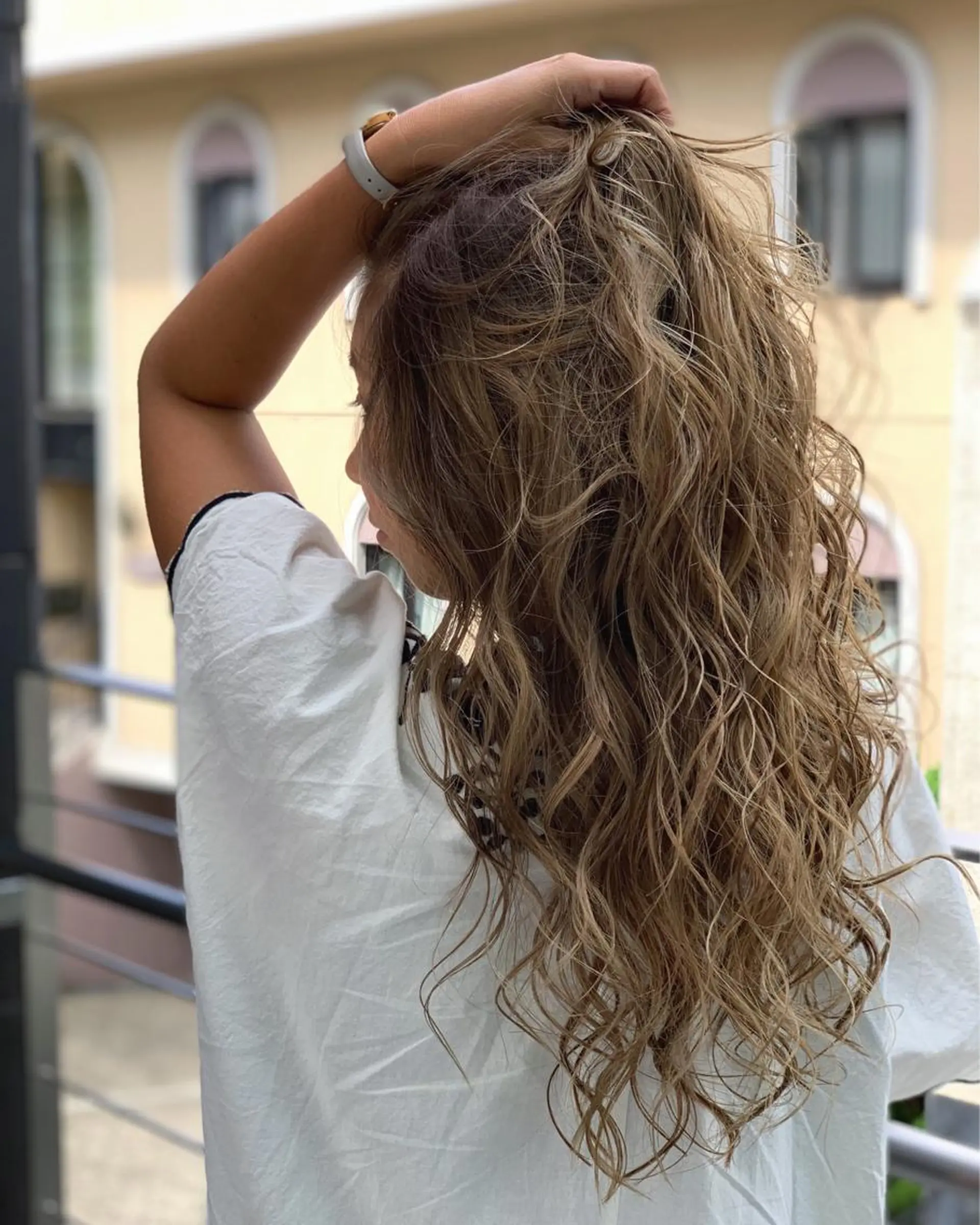 ロング カラー ブリーチ メッシュ リラク BRAIDS💎愛子 大人ハイライト💎のヘアスタイル