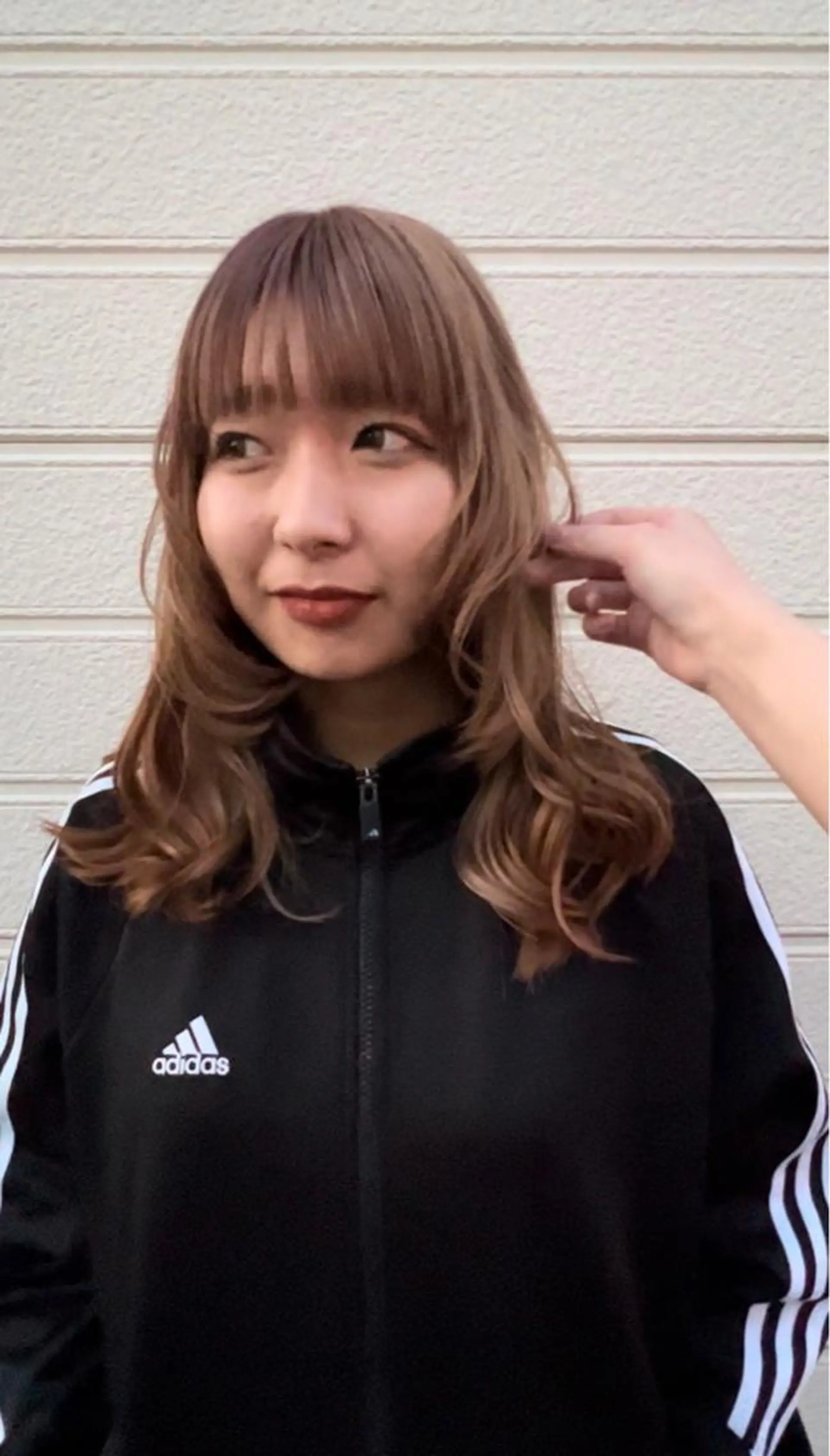 セミロング ハイトーン/ ダブルカラー/透明感のヘアスタイル