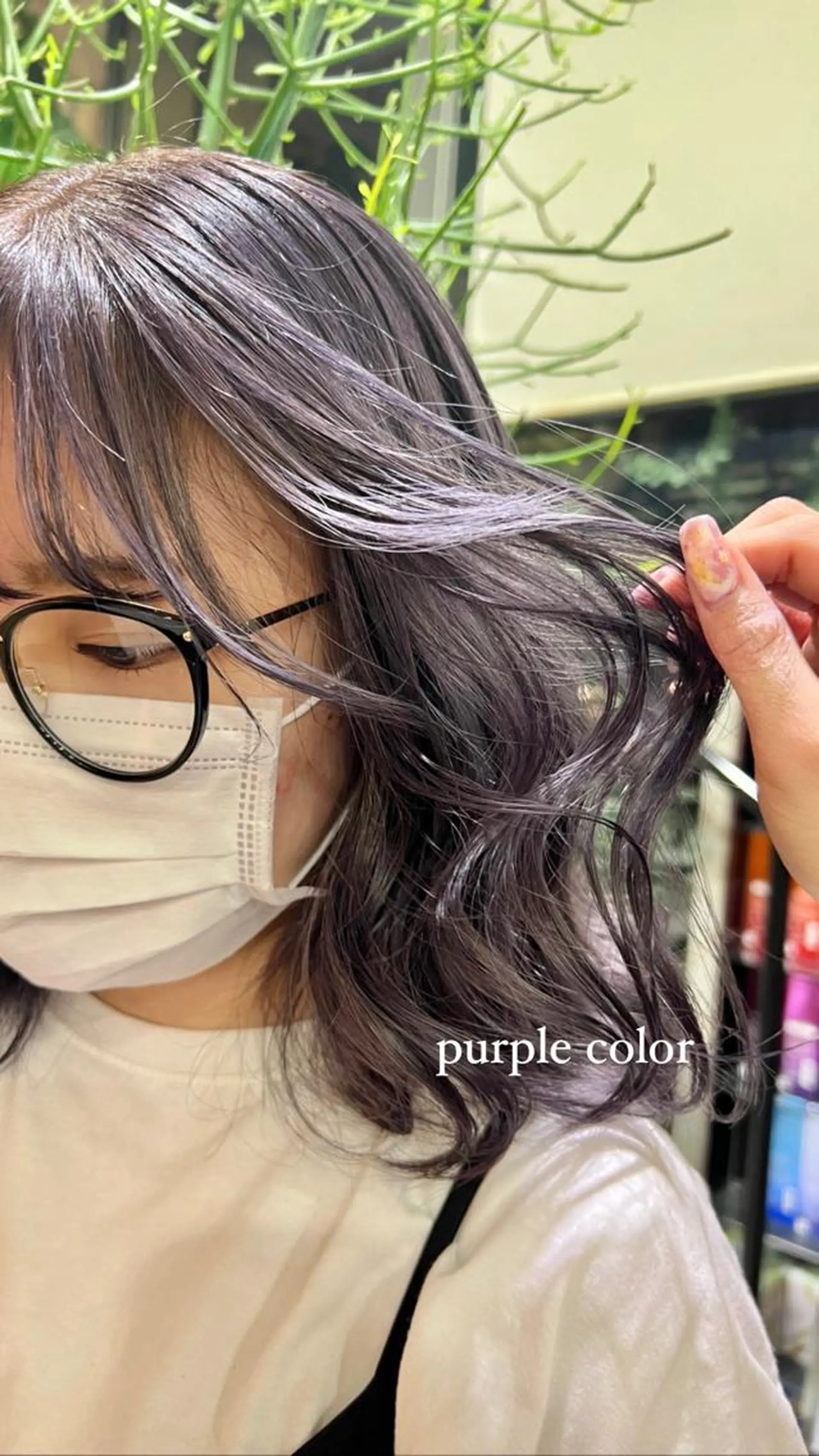 ミディアム ミディアムパーマ 髪質改善 トリートメント 暖色ｶﾗｰ/ﾚｲﾔｰ ｶｯﾄ/Yunaのヘアスタイル