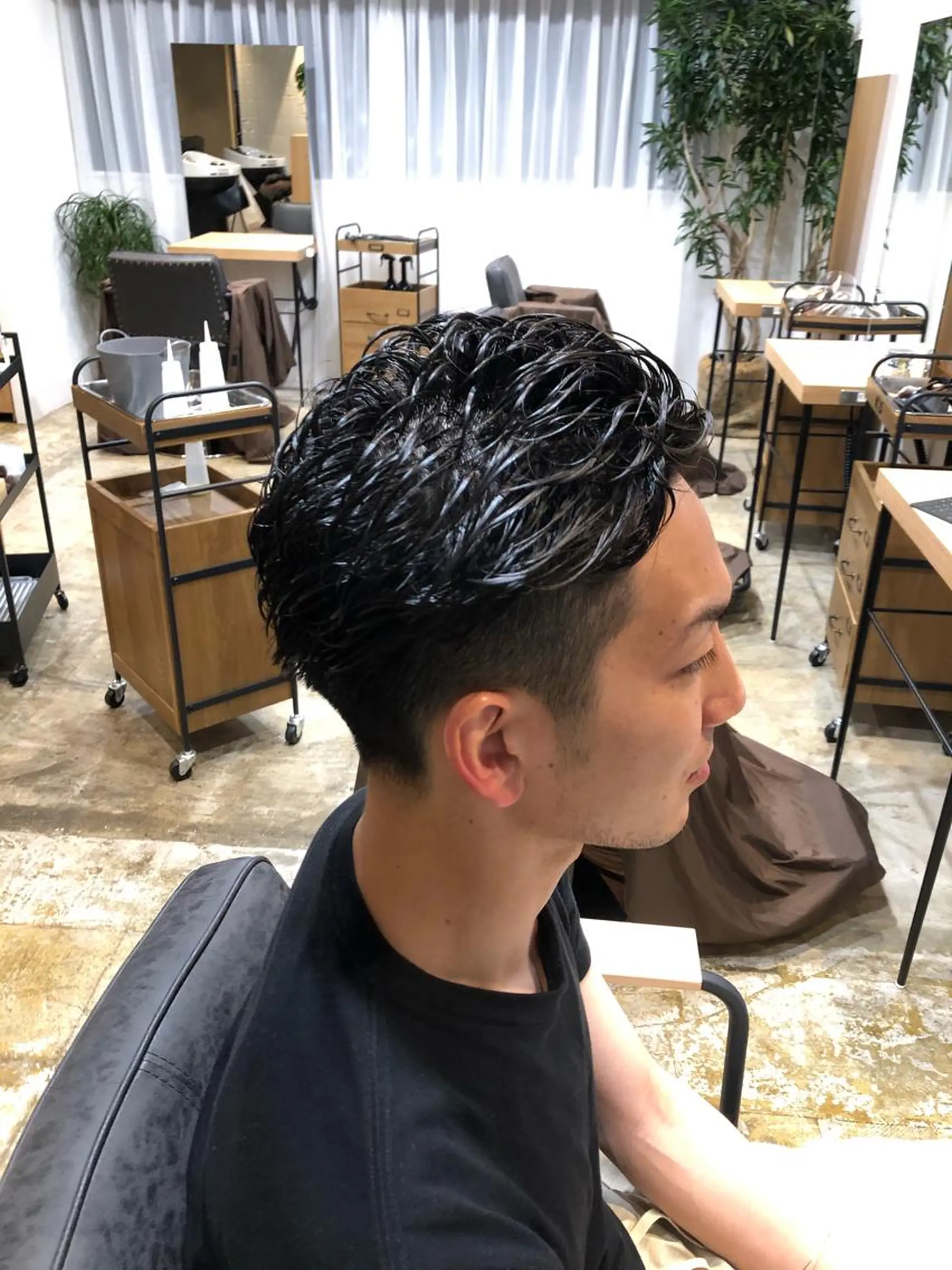 パーマ メンズ 田原 慎也のヘアスタイル