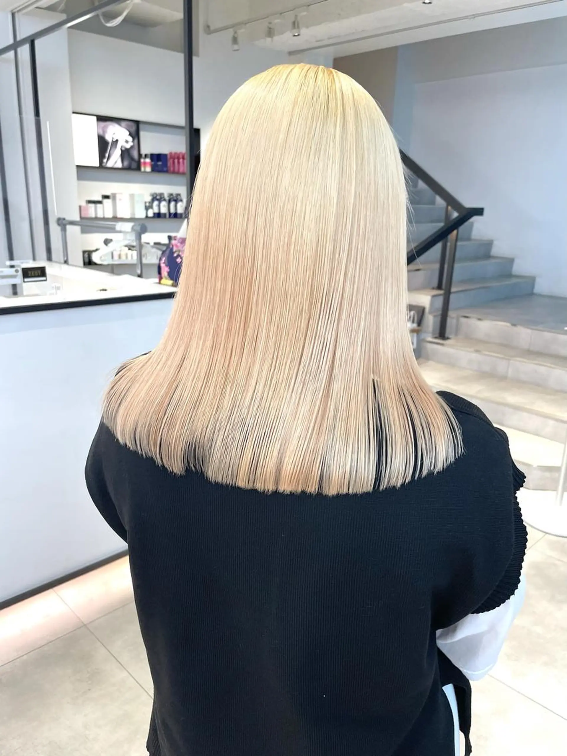 ミディアム カラー ヘアカラー 🇰🇷カルマパーマ kaito🇰🇷のヘアスタイル